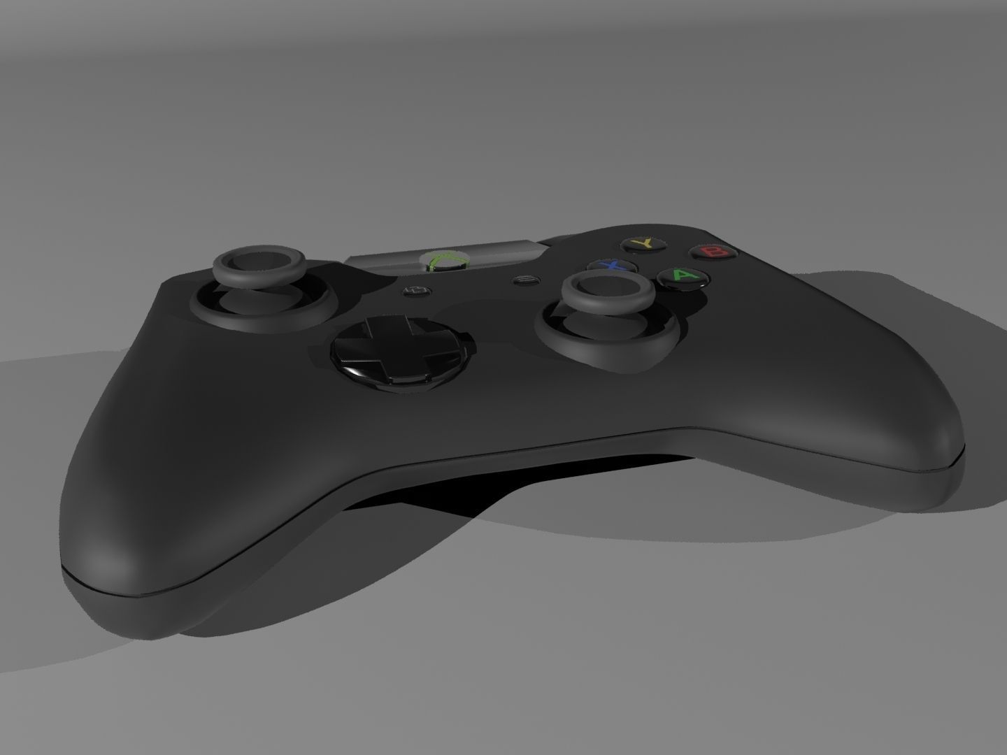Xbox one Low-poly 3D model_5