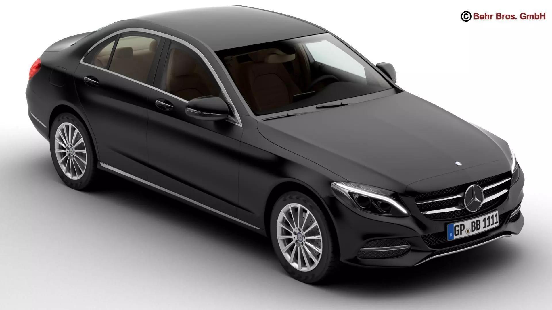Mercedes C Class 2015 2 Versions 3D model