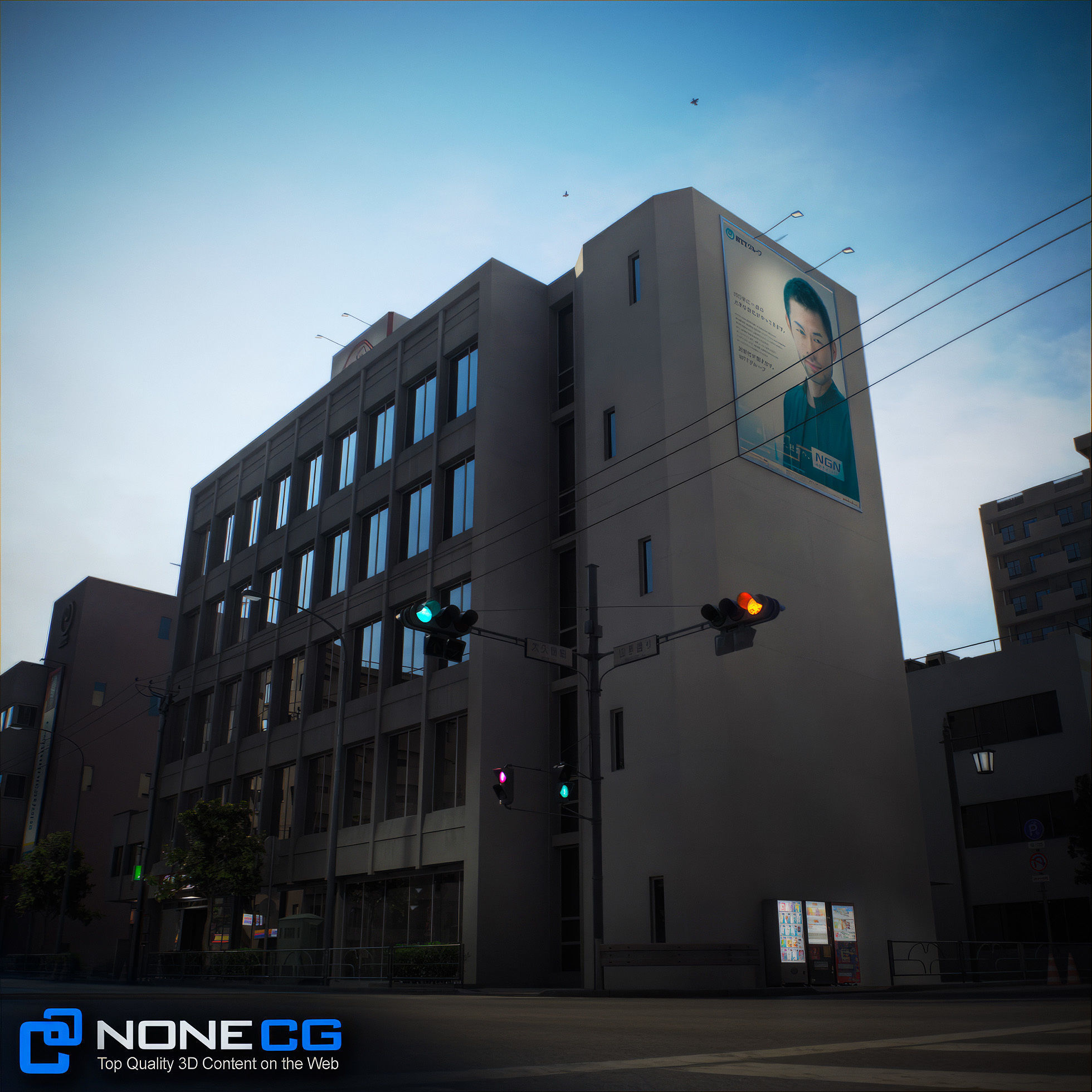 Japan 4 Blocks Set-2 3D model_79