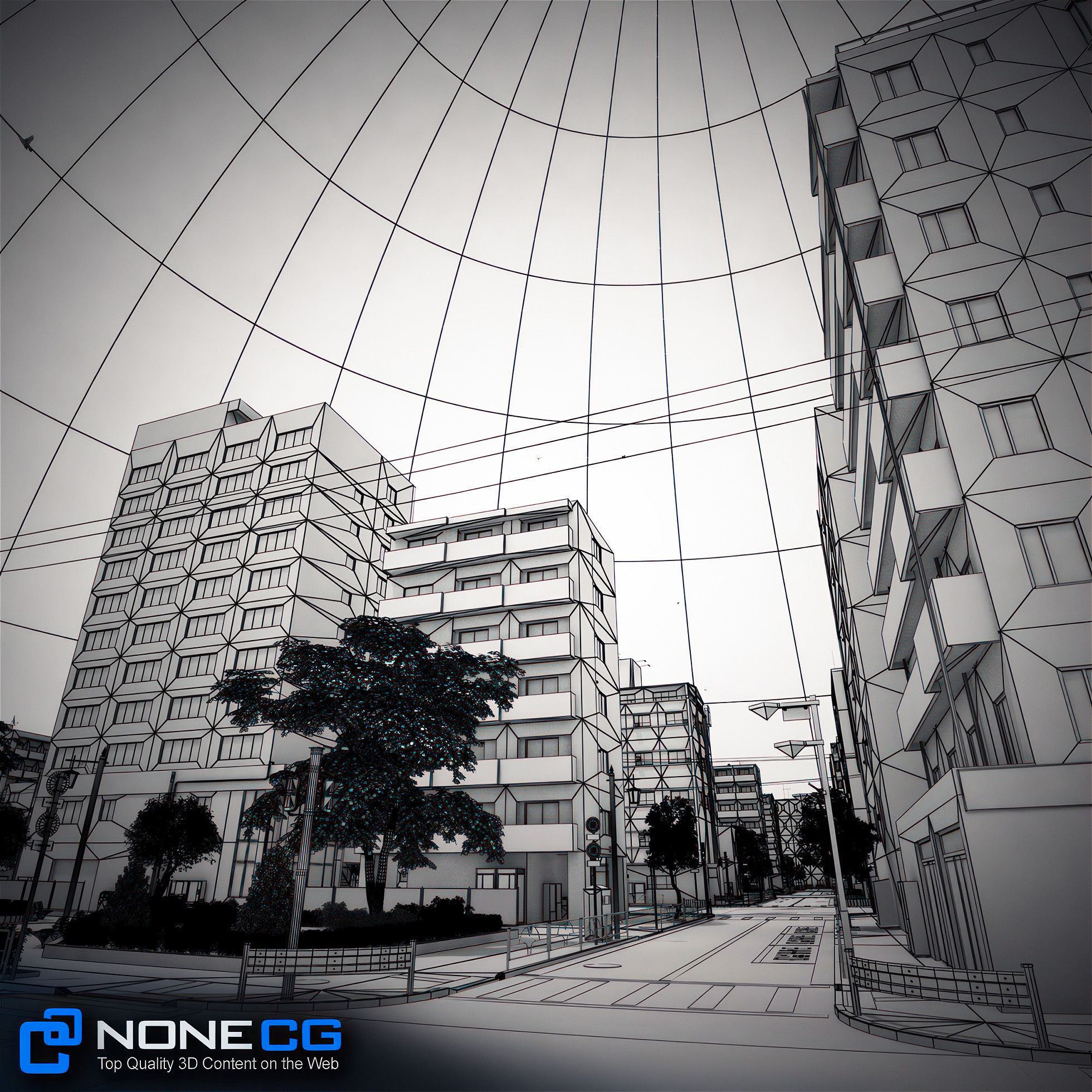 Japan 4 Blocks Set-2 3D model_53