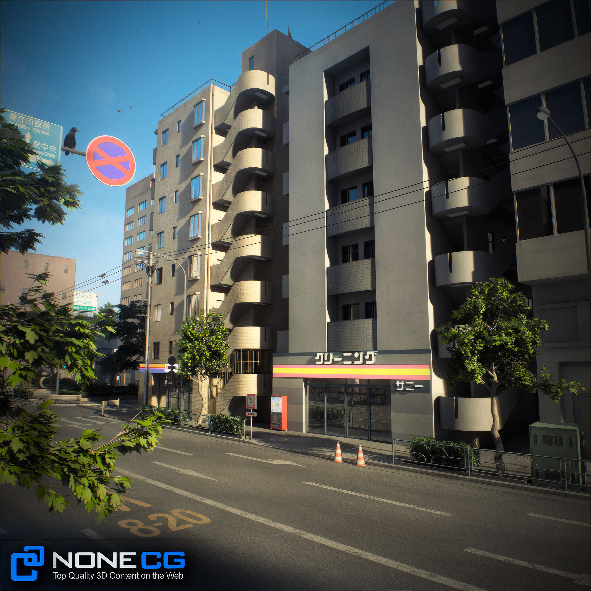 Japan 4 Blocks Set-2 3D model_61