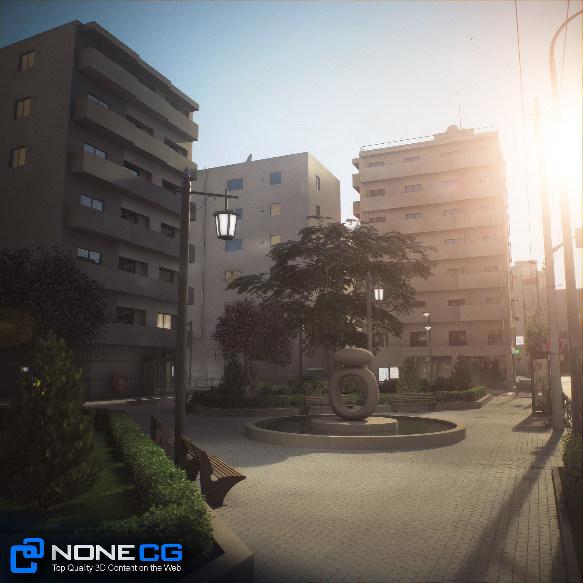 Japan 4 Blocks Set-2 3D model_44