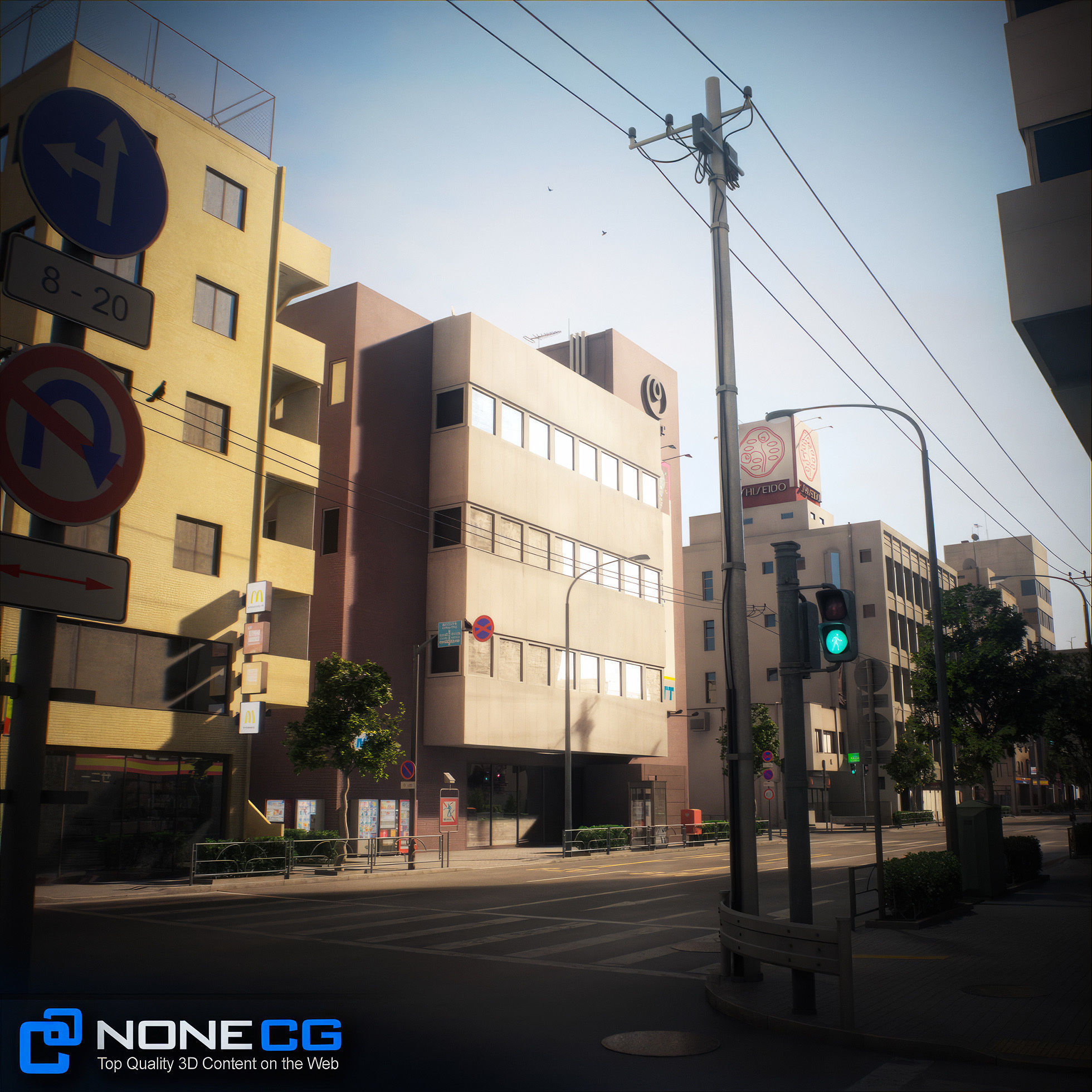 Japan 4 Blocks Set-2 3D model_5