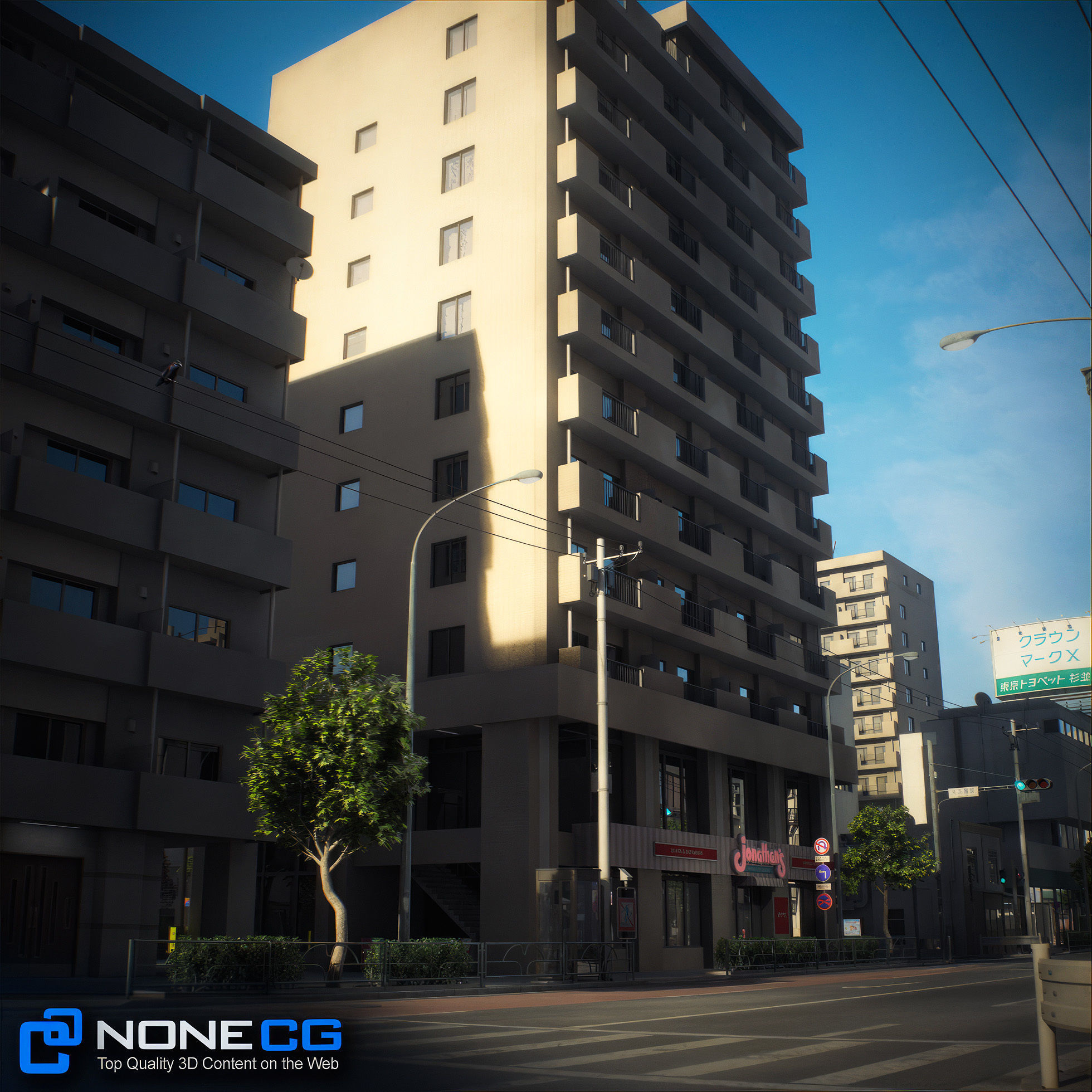 Japan 4 Blocks Set-2 3D model_56