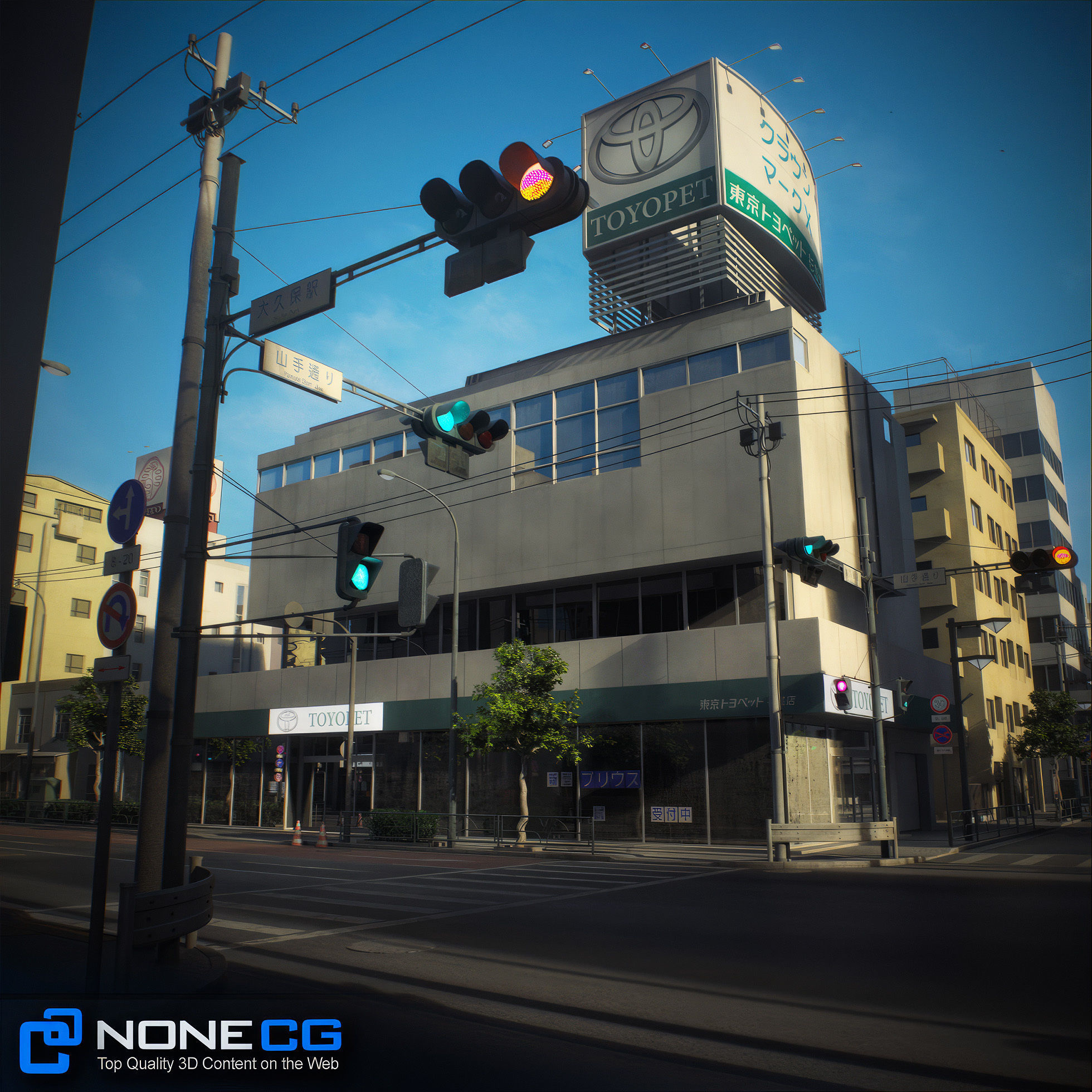 Japan 4 Blocks Set-2 3D model_11