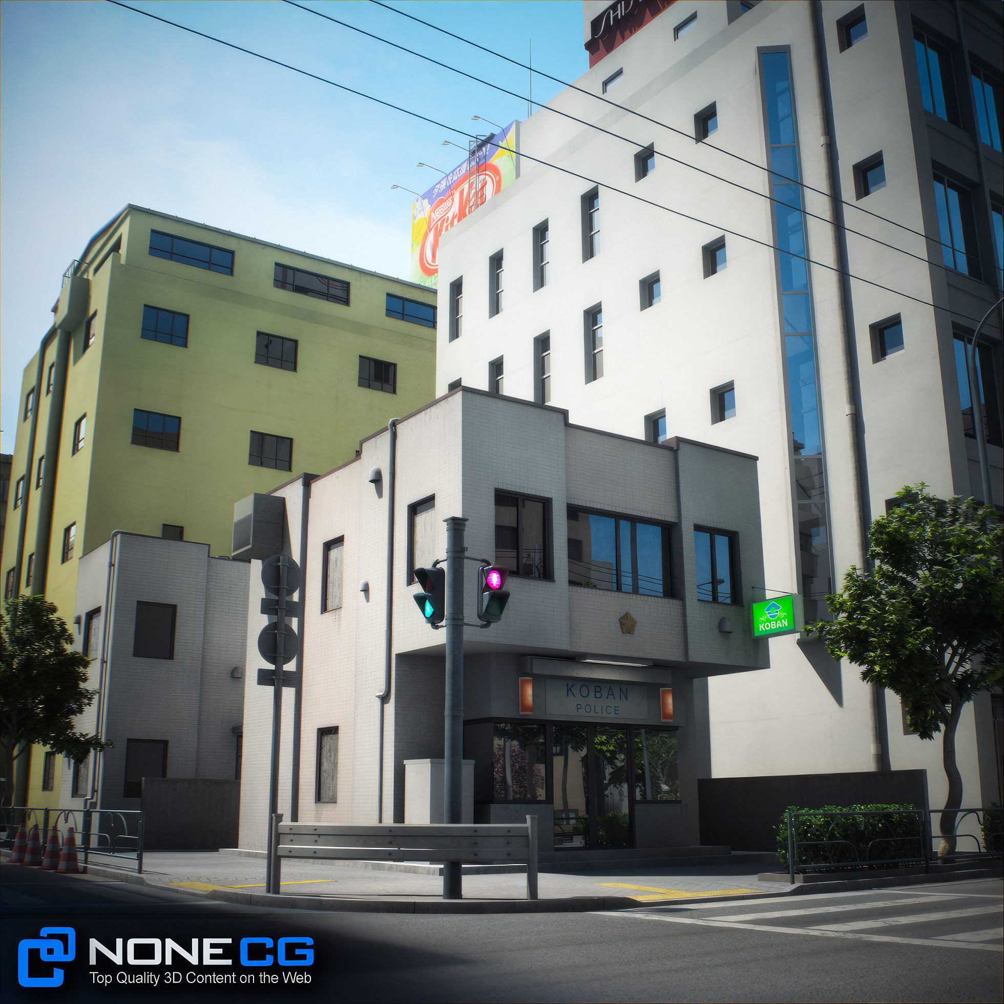 Japan 4 Blocks Set-2 3D model_37