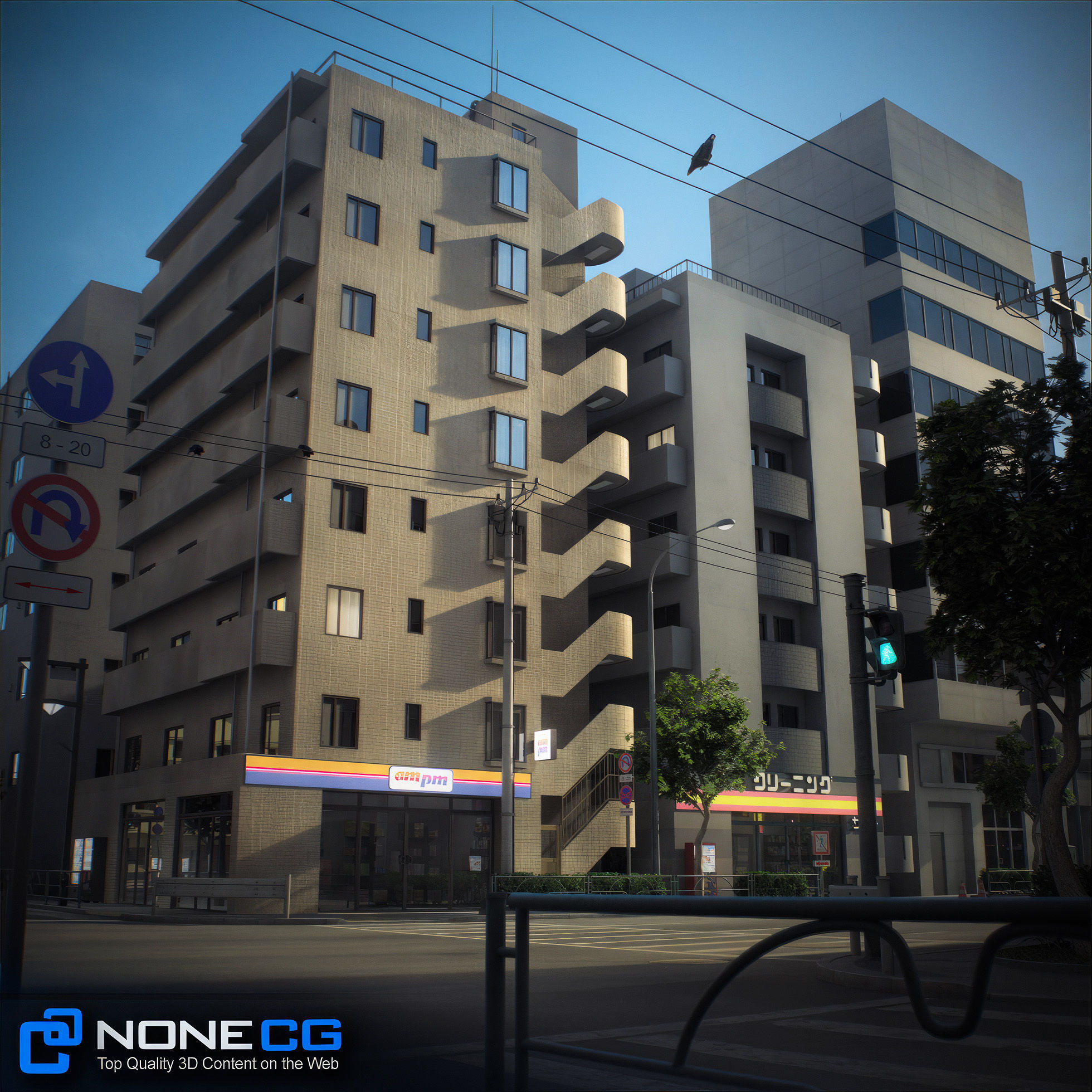 Japan 4 Blocks Set-2 3D model_22