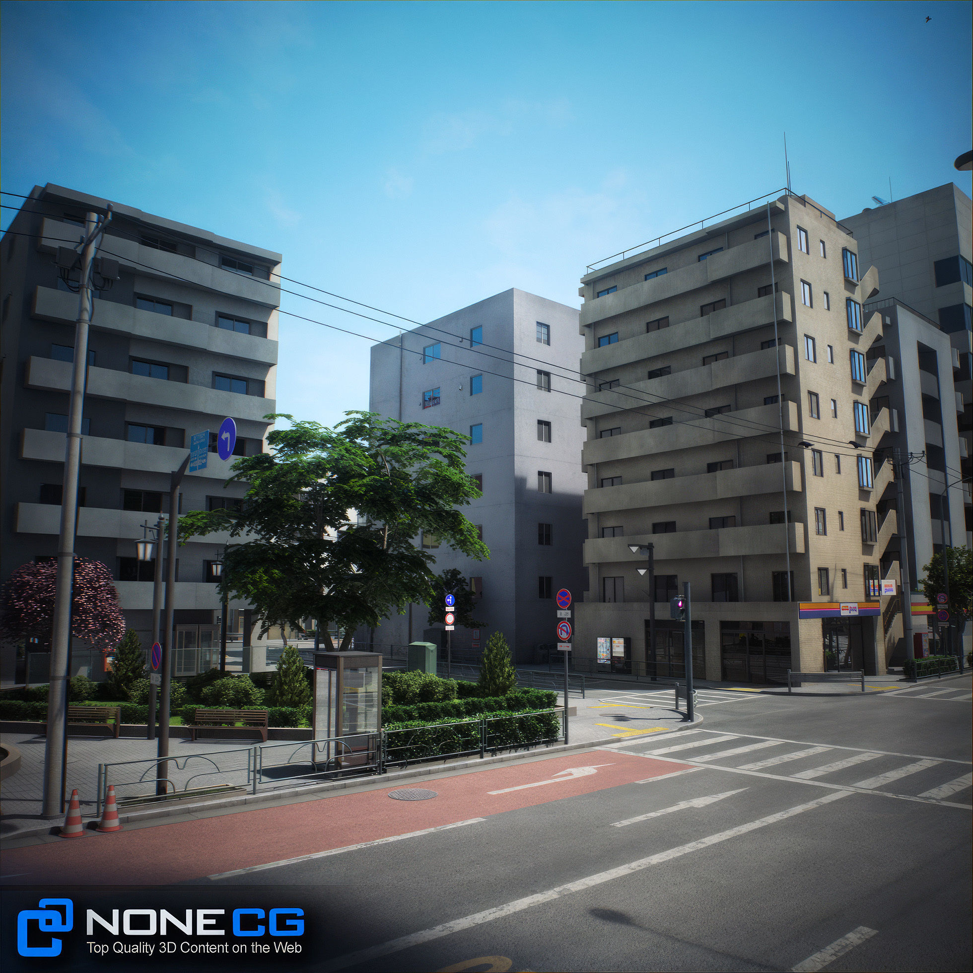 Japan 4 Blocks Set-2 3D model_67