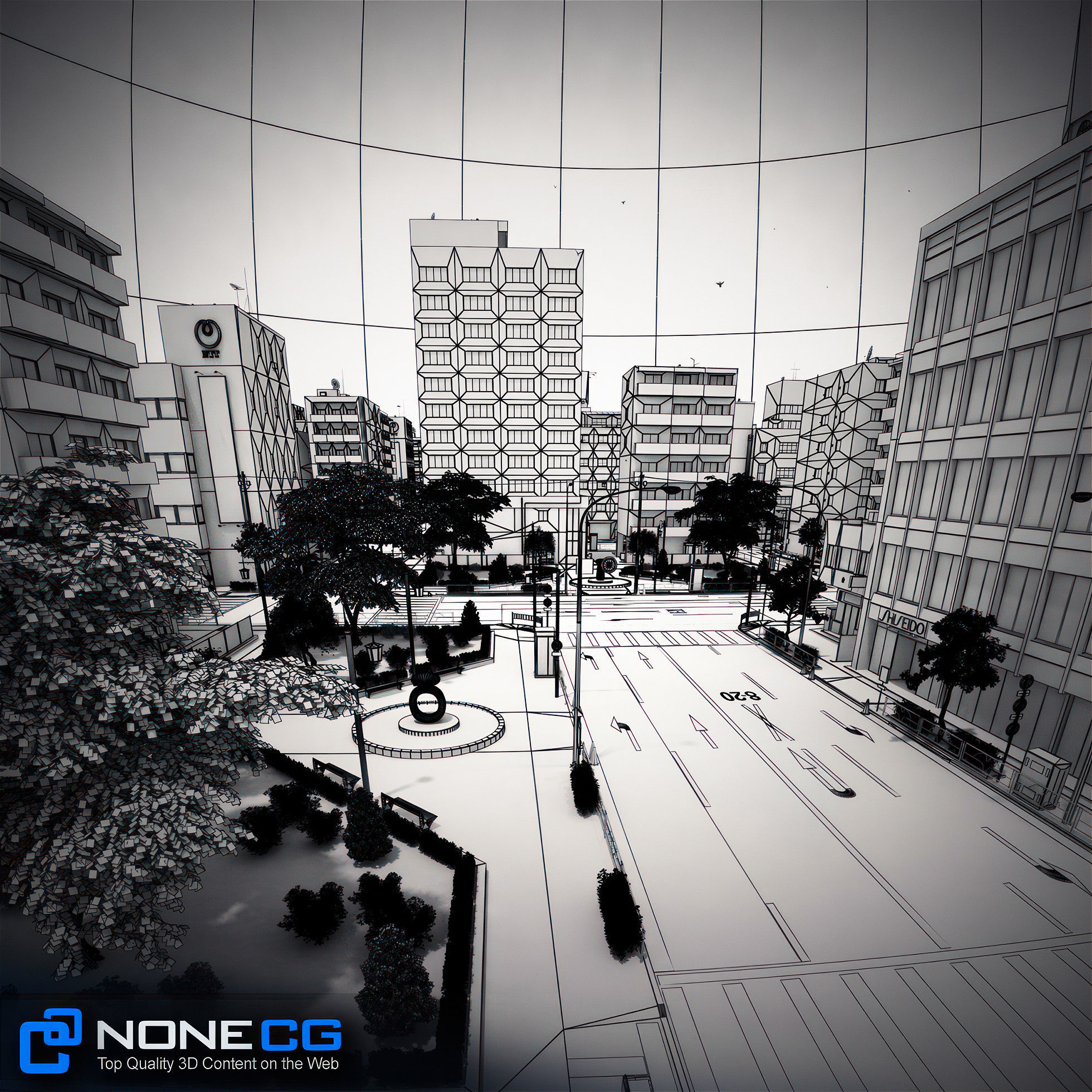 Japan 4 Blocks Set-2 3D model_82