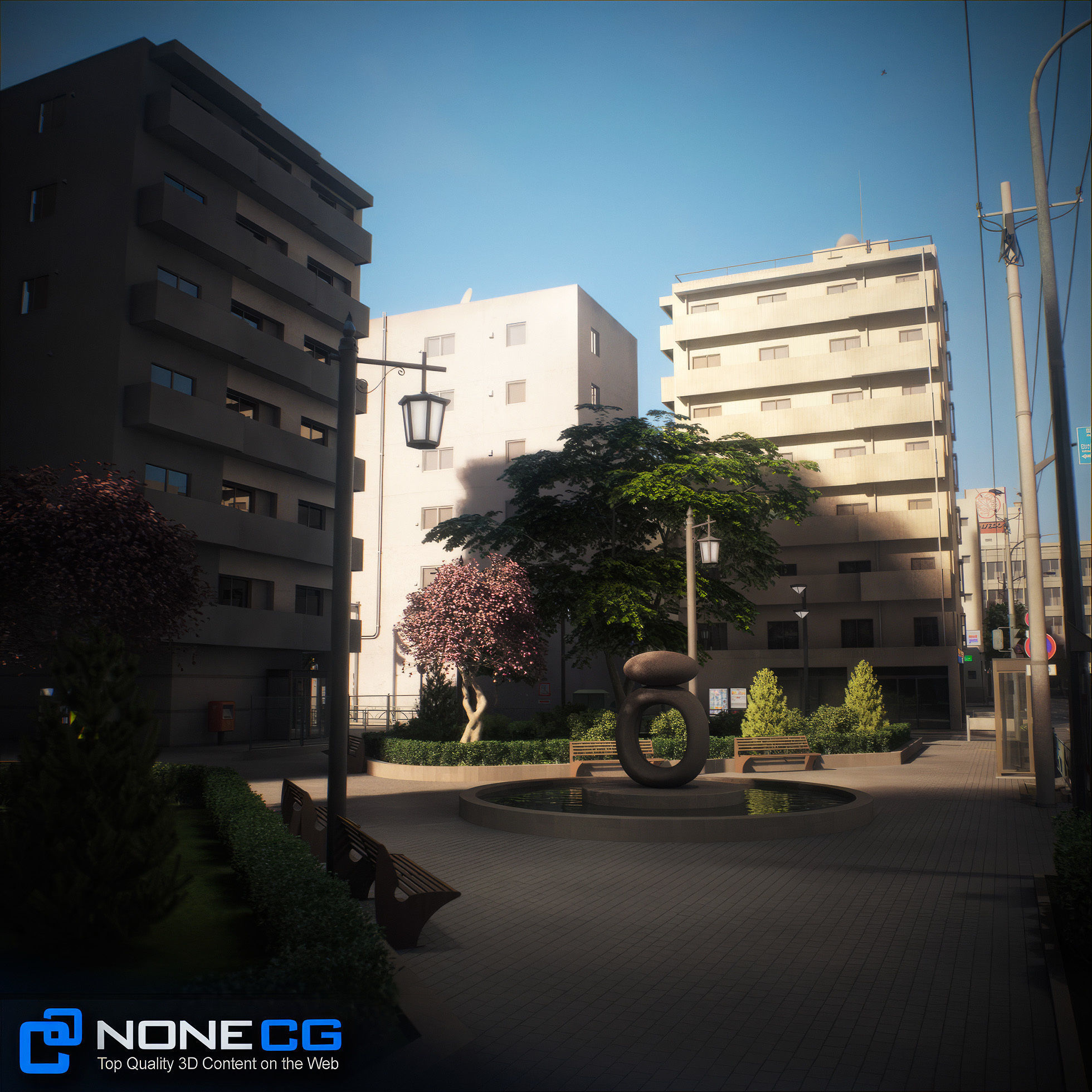 Japan 4 Blocks Set-2 3D model_46