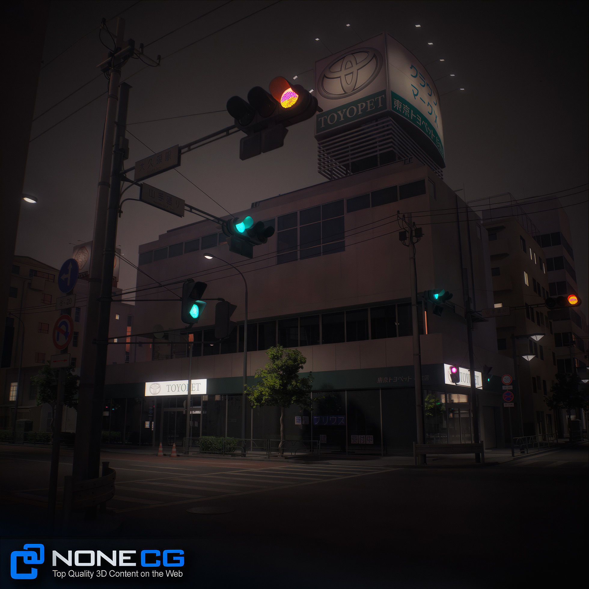 Japan 4 Blocks Set-2 3D model_13