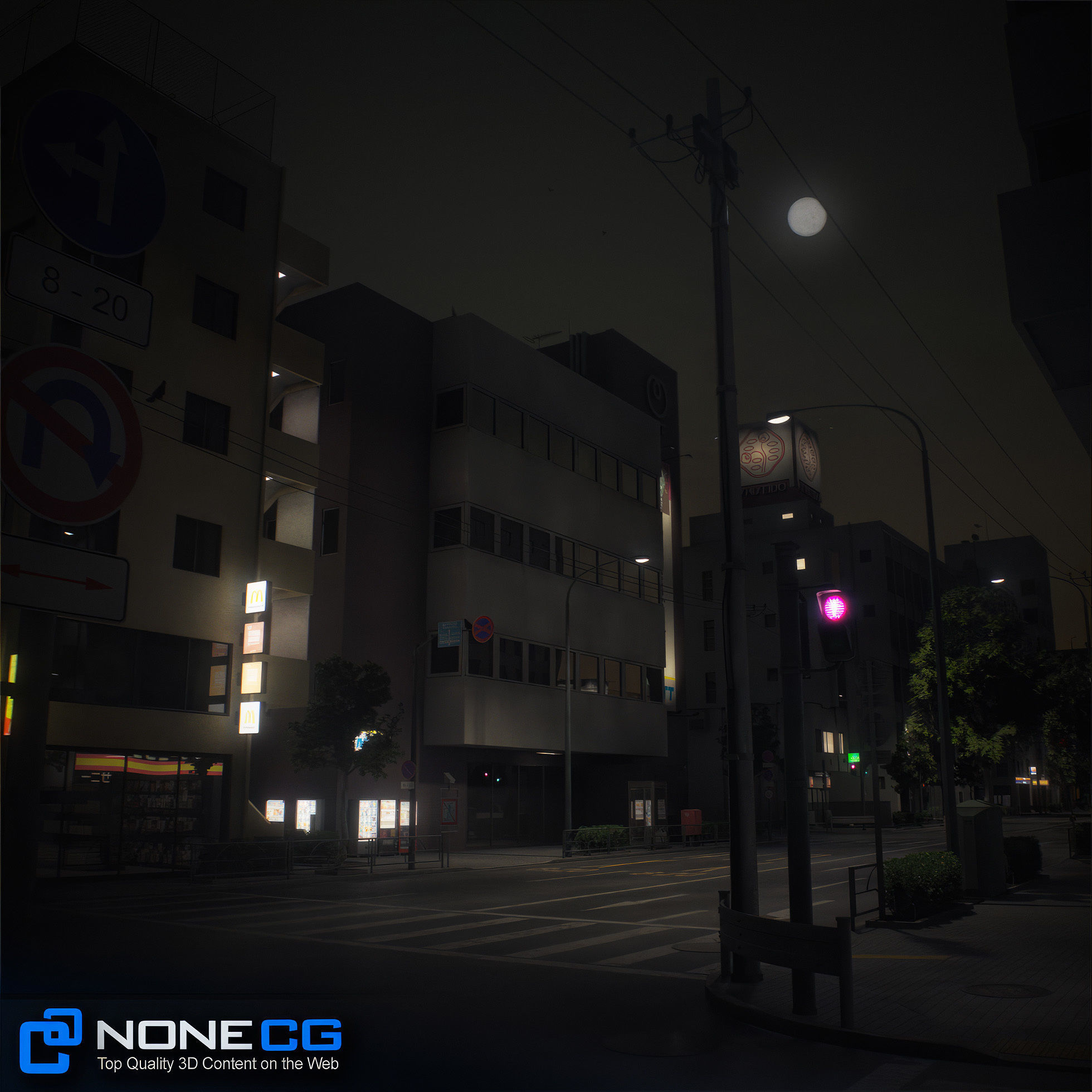 Japan 4 Blocks Set-2 3D model_6