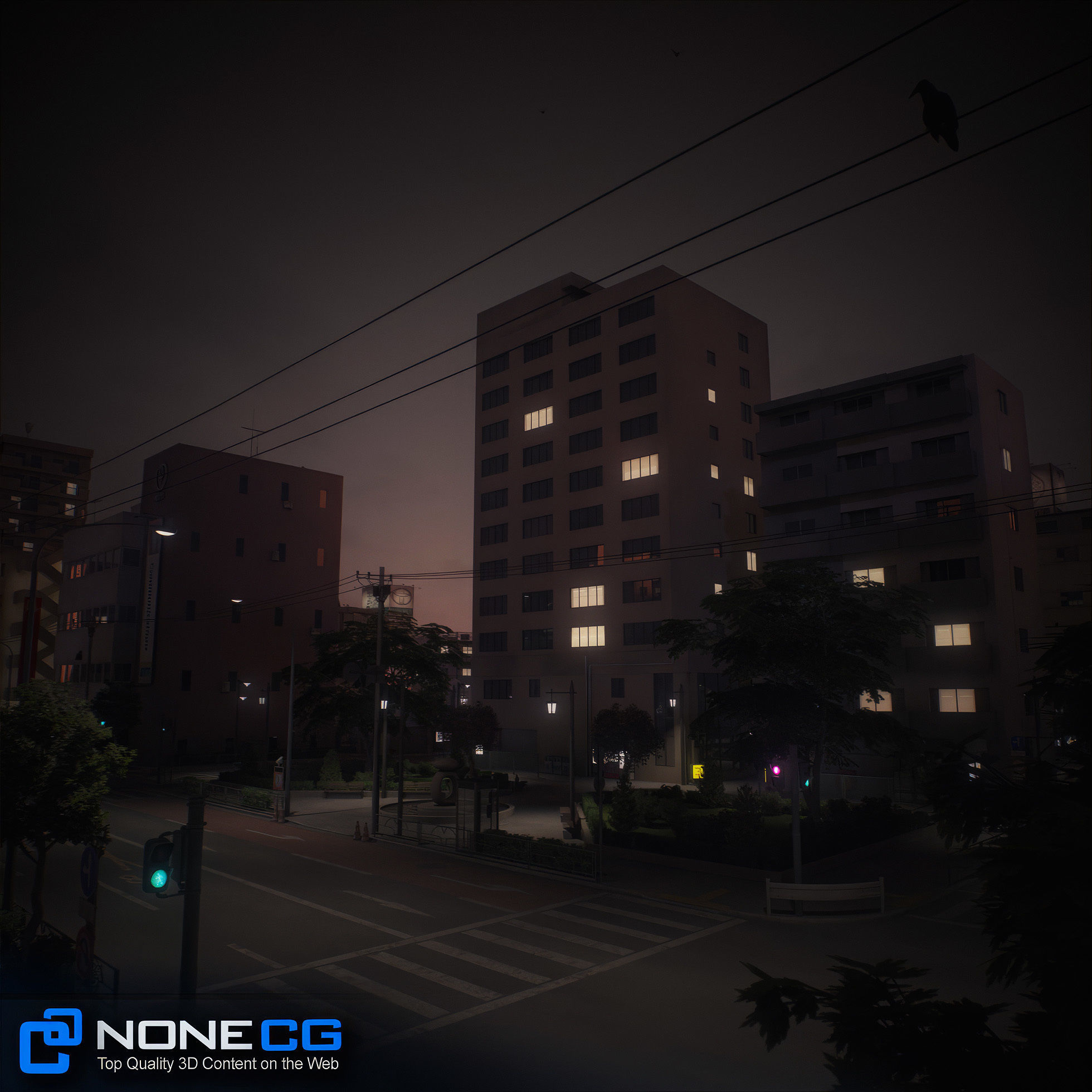 Japan 4 Blocks Set-2 3D model_31