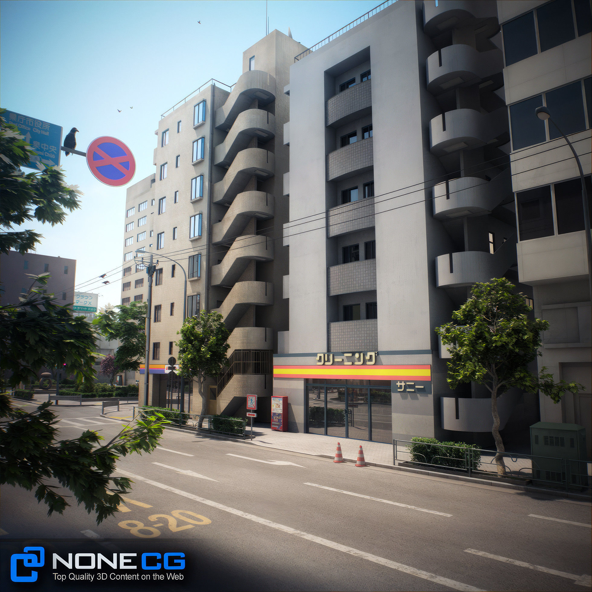 Japan 4 Blocks Set-2 3D model_63