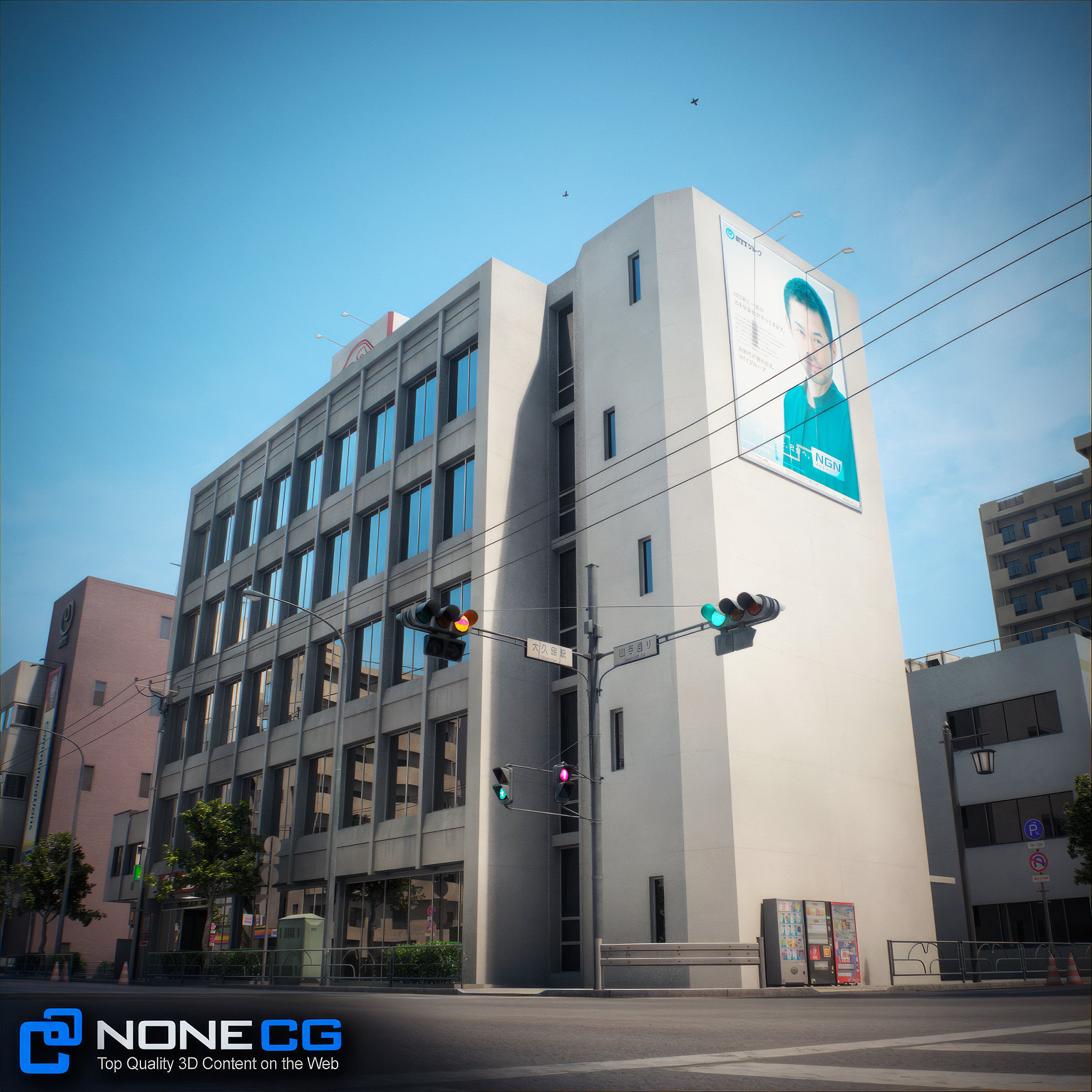 Japan 4 Blocks Set-2 3D model_78