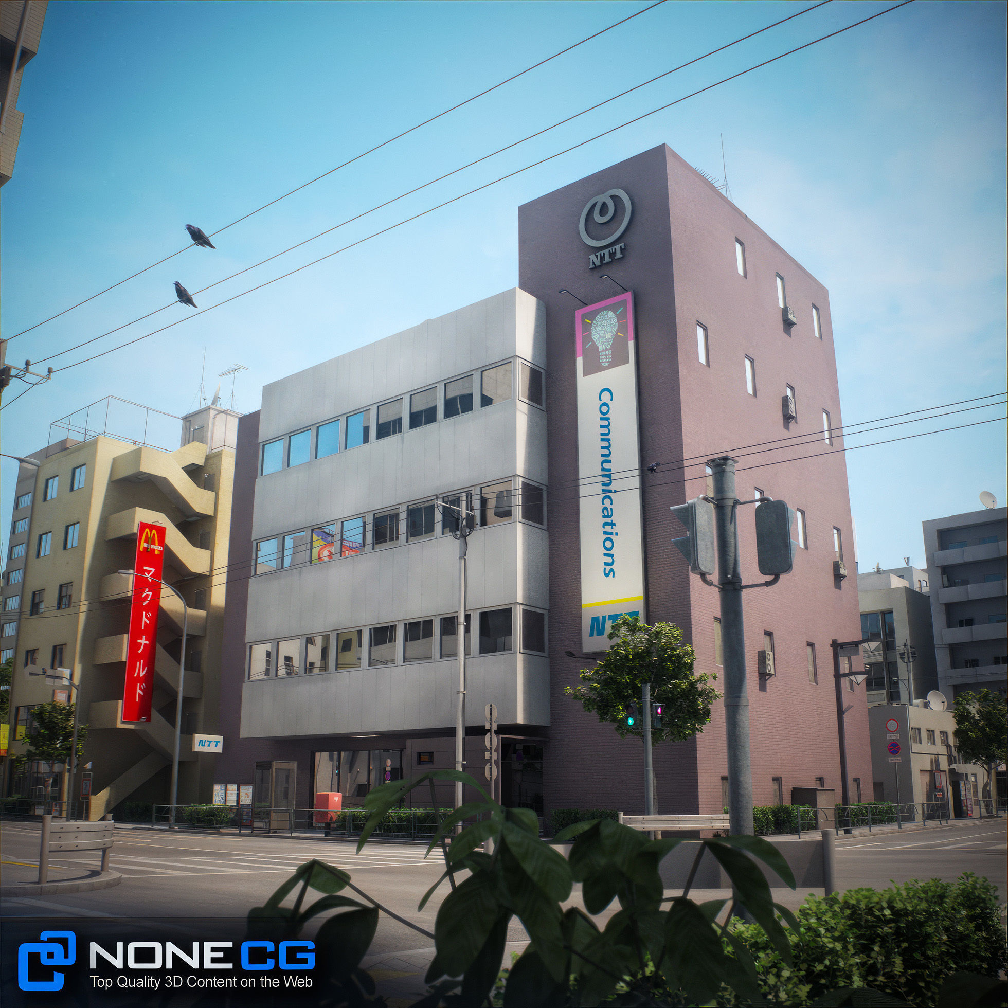 Japan 4 Blocks Set-2 3D model_26