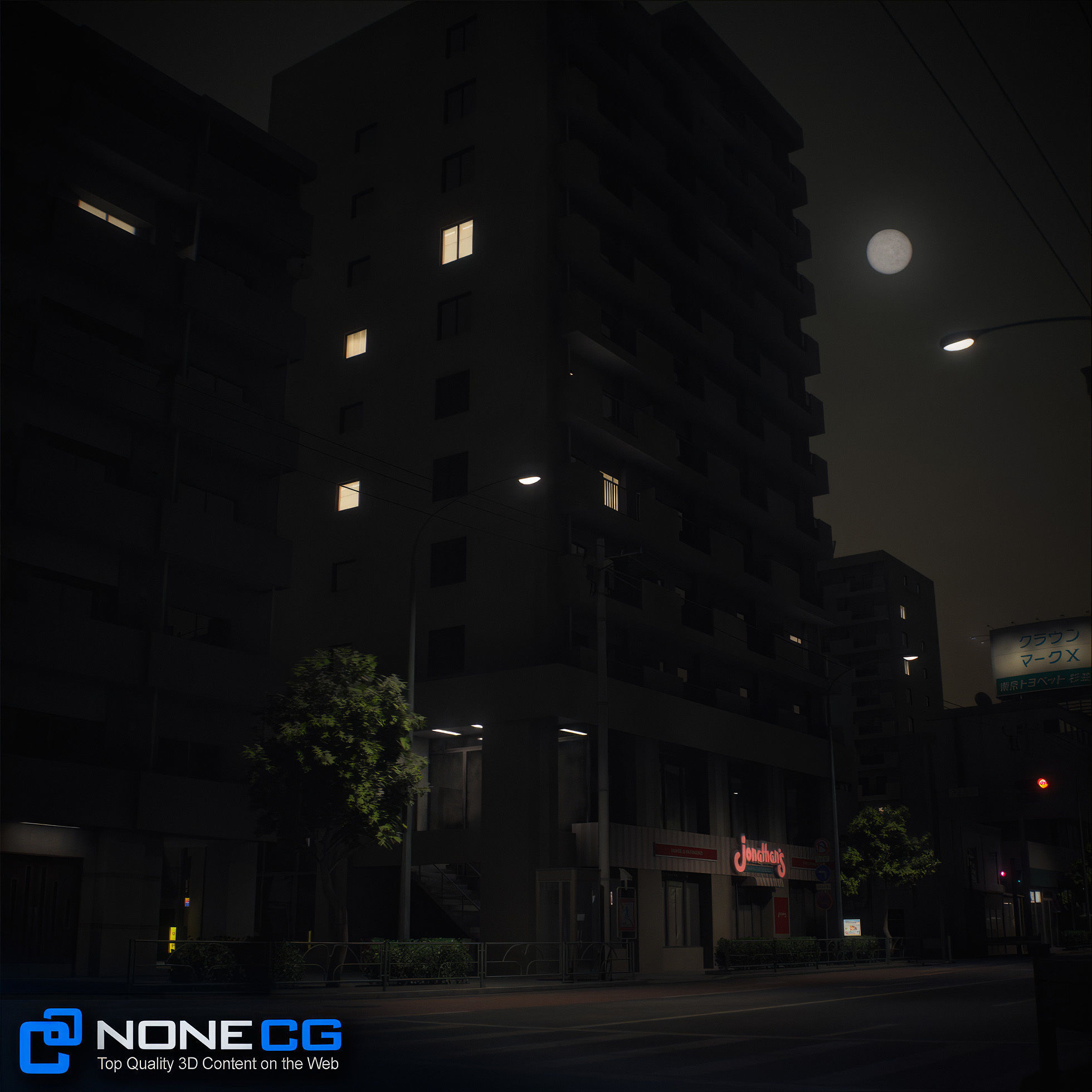 Japan 4 Blocks Set-2 3D model_55