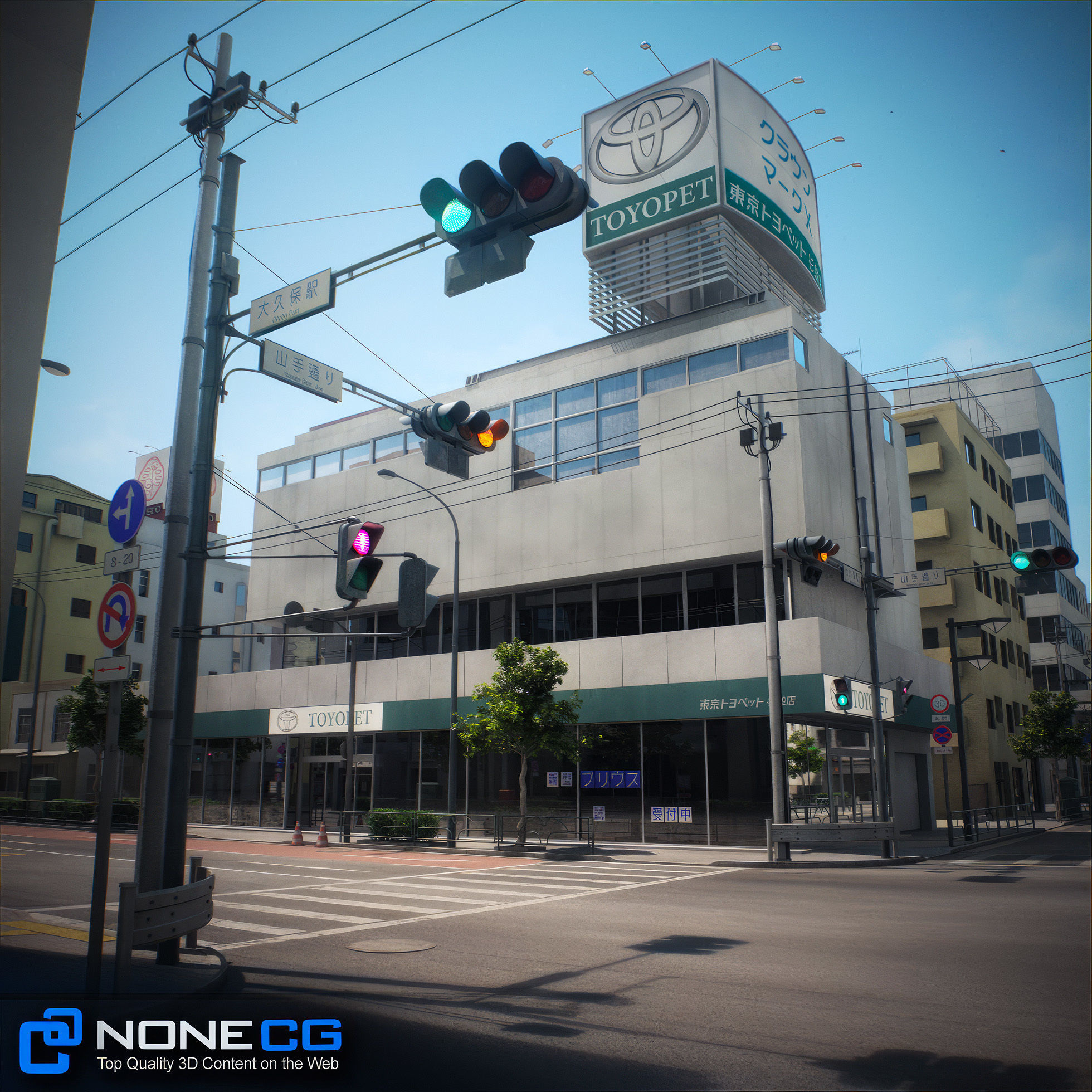 Japan 4 Blocks Set-2 3D model_12