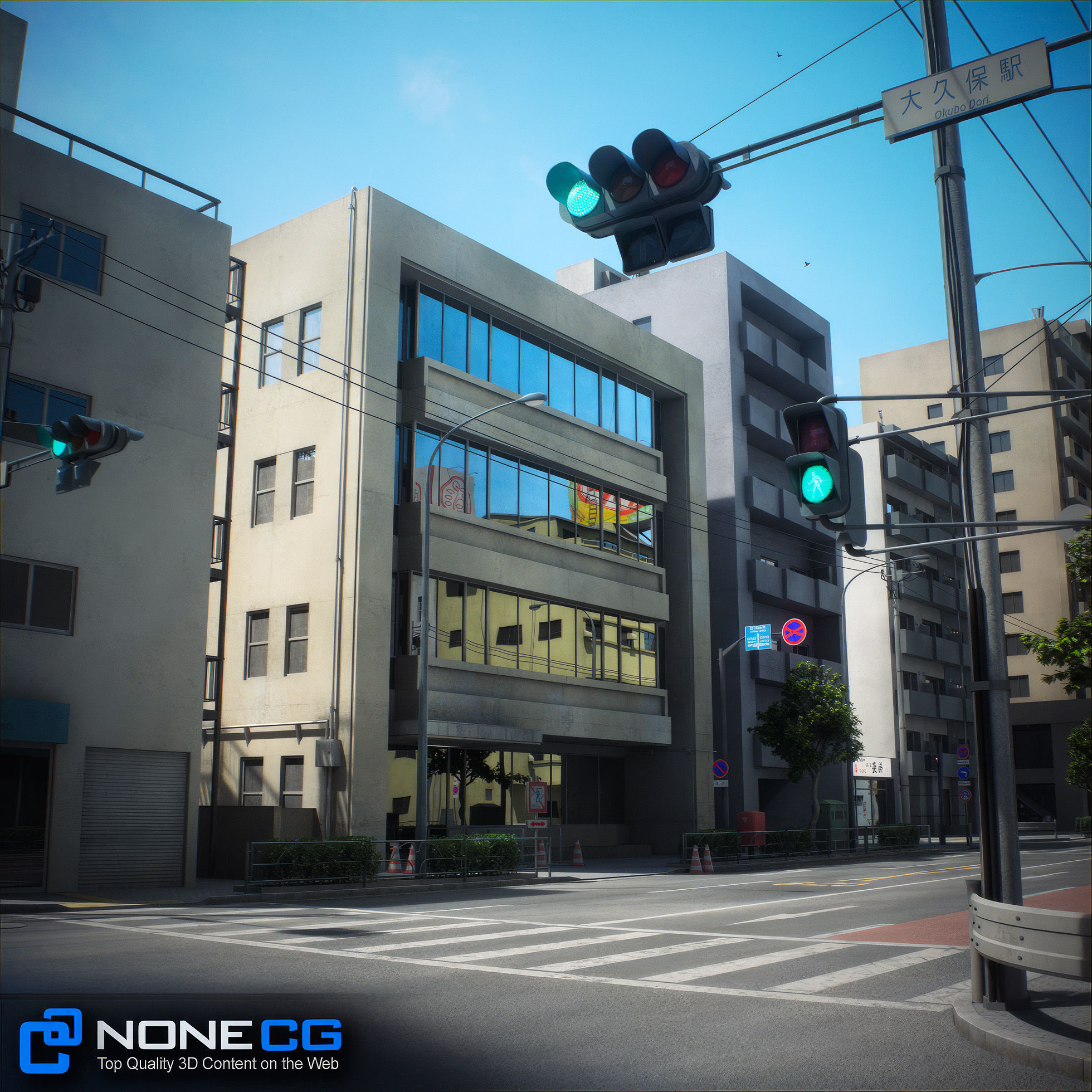 Japan 4 Blocks Set-2 3D model_58
