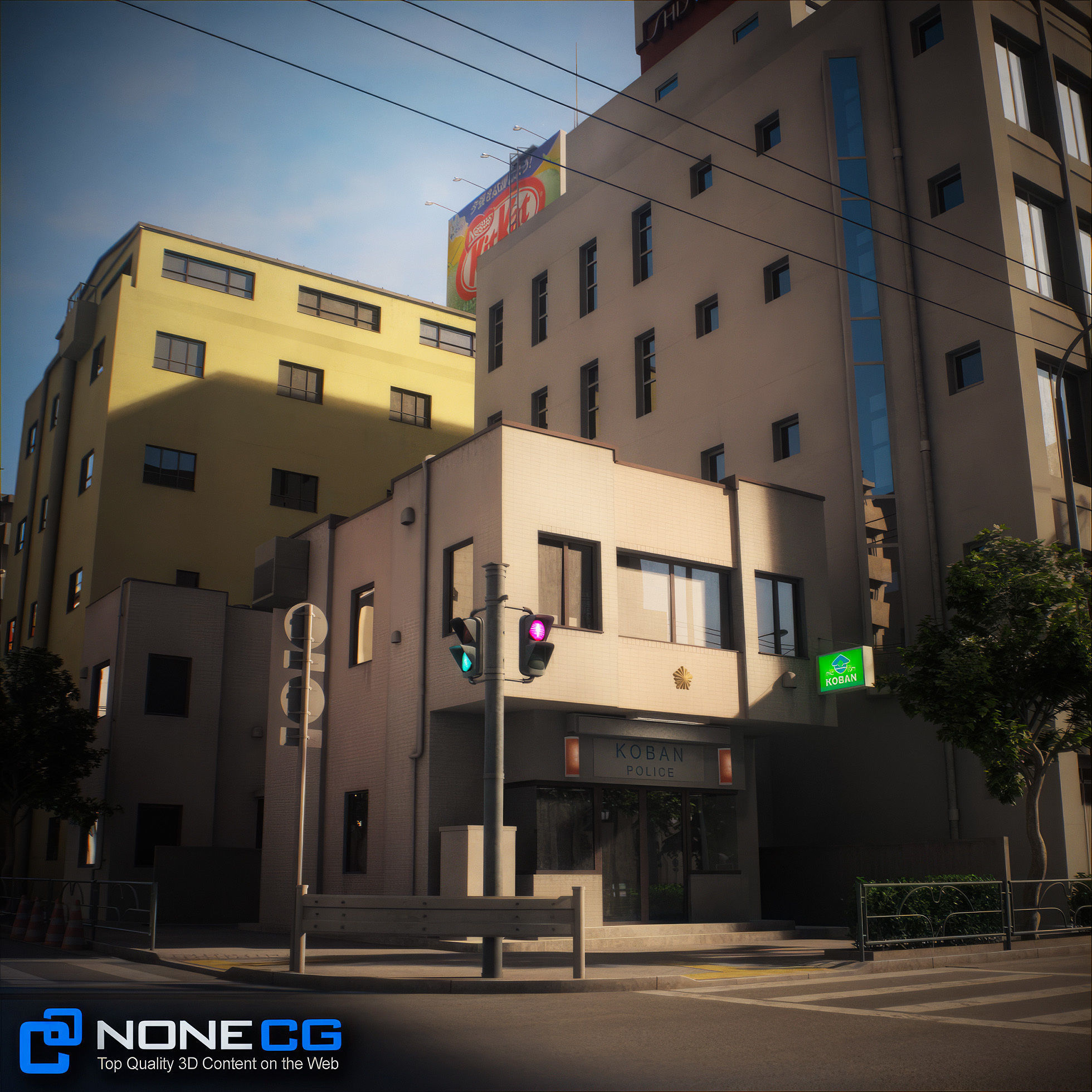 Japan 4 Blocks Set-2 3D model_38