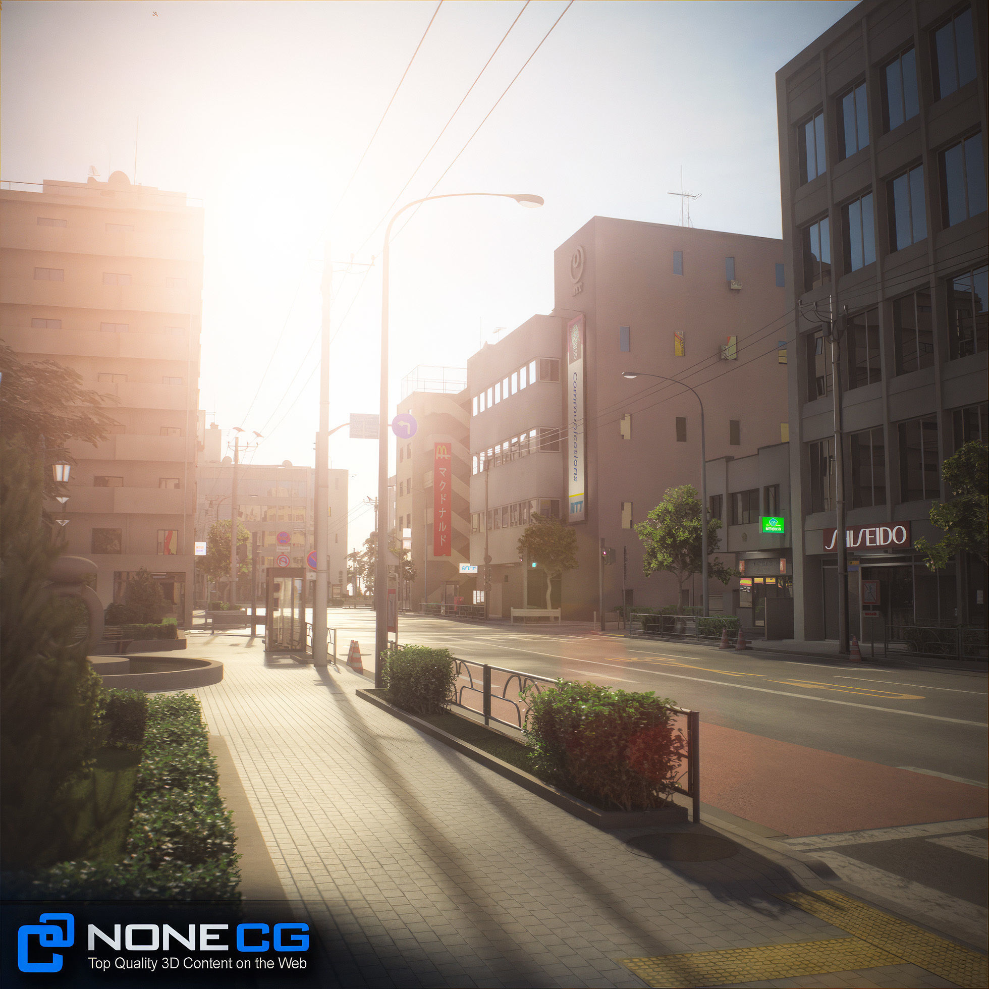 Japan 4 Blocks Set-2 3D model_7