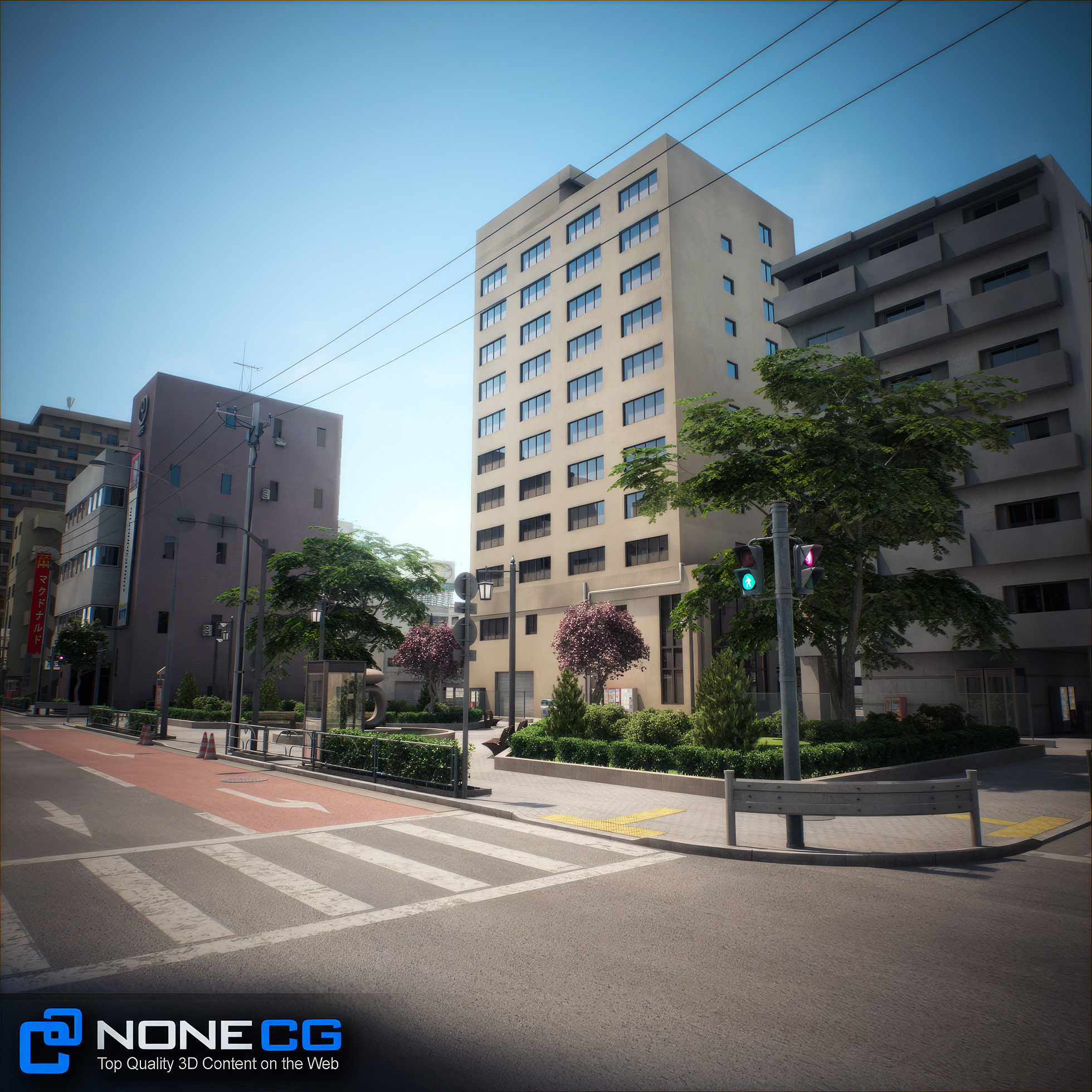 Japan 4 Blocks Set-2 3D model_90