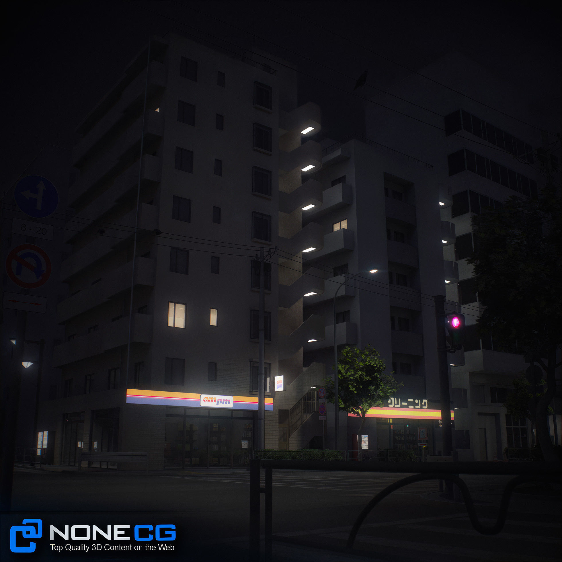 Japan 4 Blocks Set-2 3D model_24