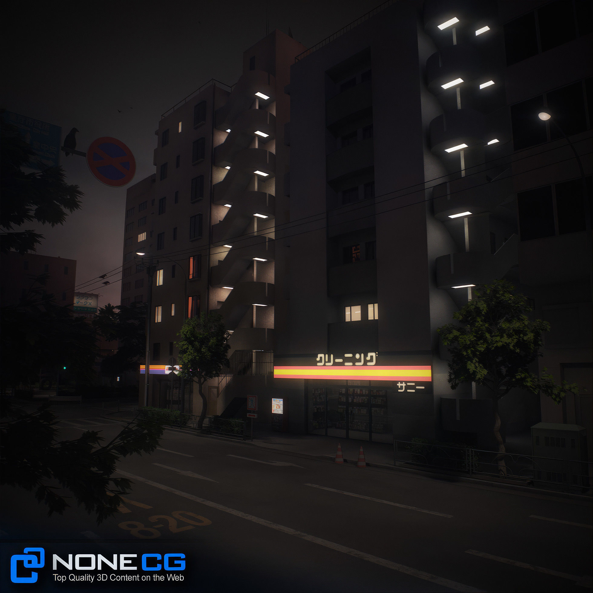 Japan 4 Blocks Set-2 3D model_64