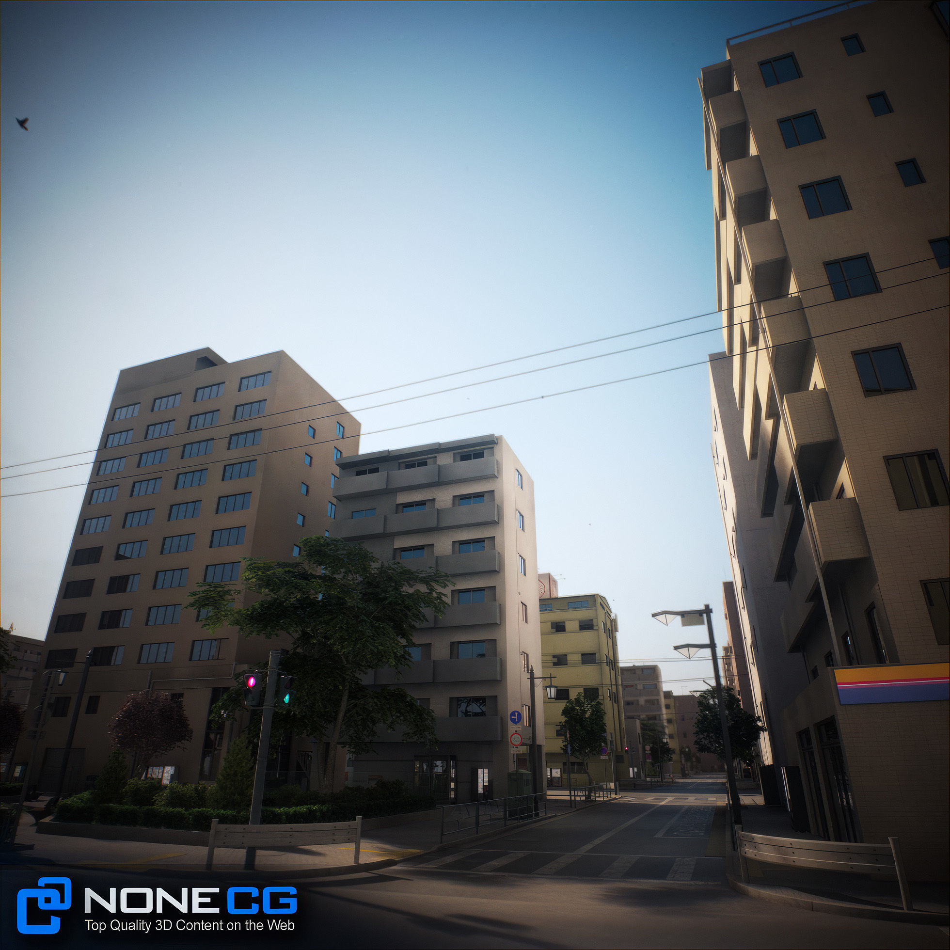 Japan 4 Blocks Set-2 3D model_54