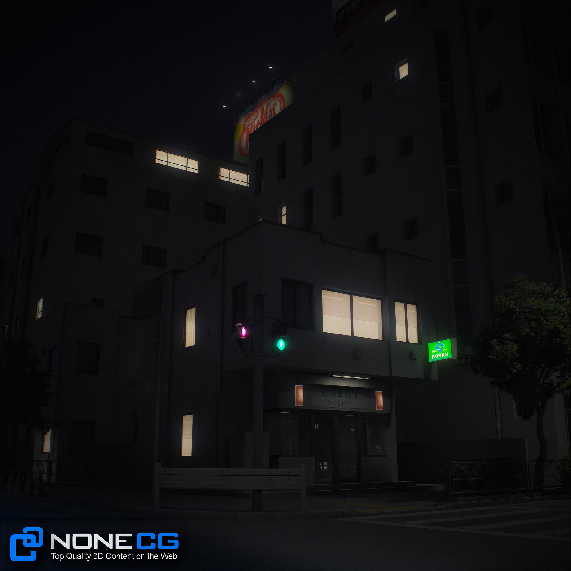 Japan 4 Blocks Set-2 3D model_39