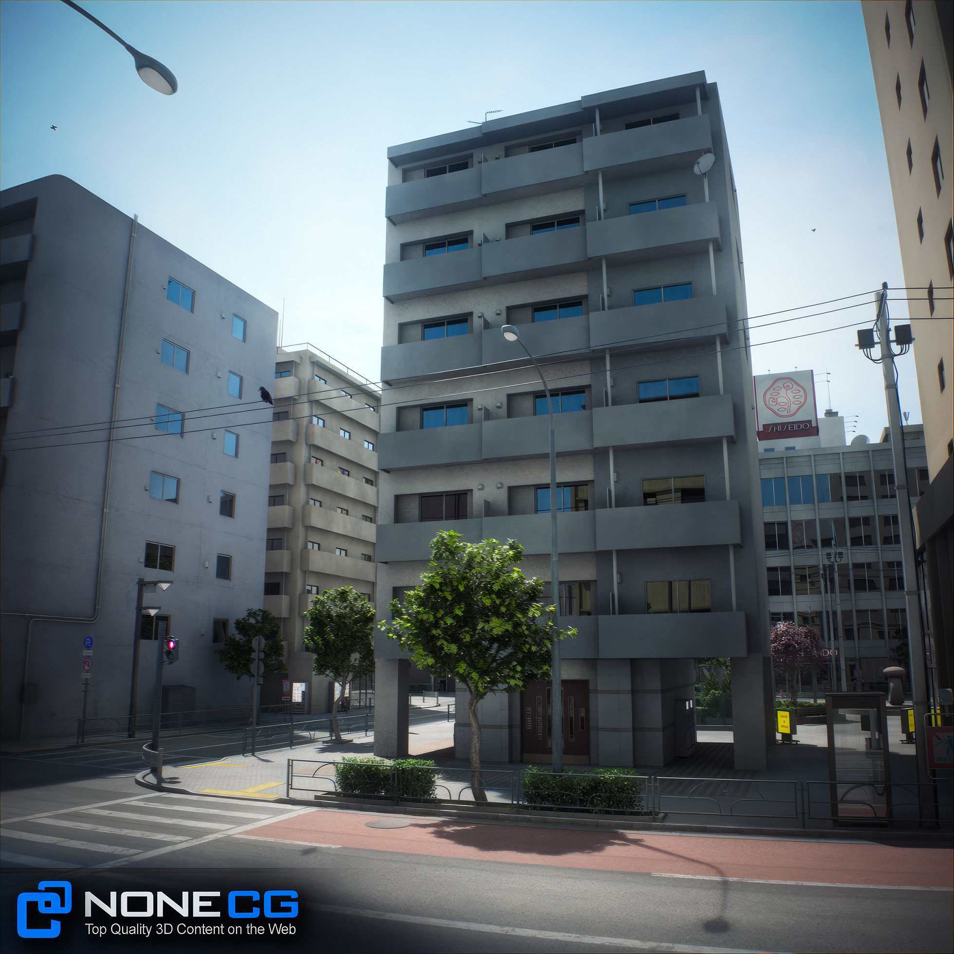 Japan 4 Blocks Set-2 3D model_28