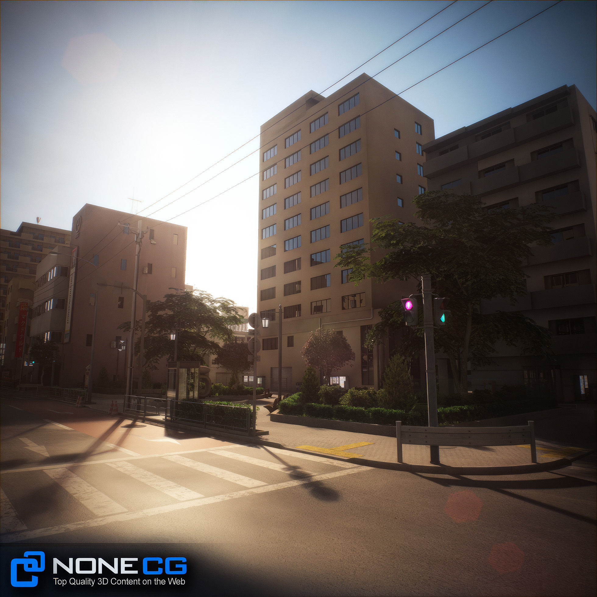 Japan 4 Blocks Set-2 3D model_91