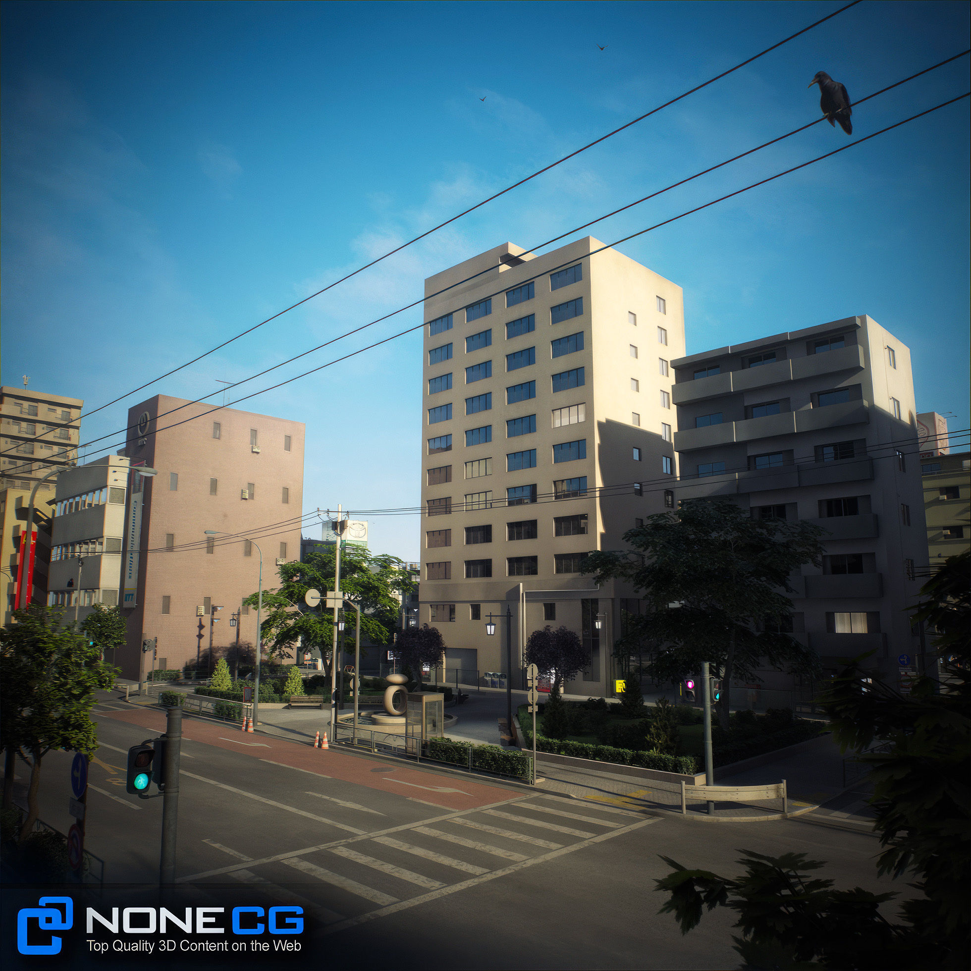 Japan 4 Blocks Set-2 3D model_30