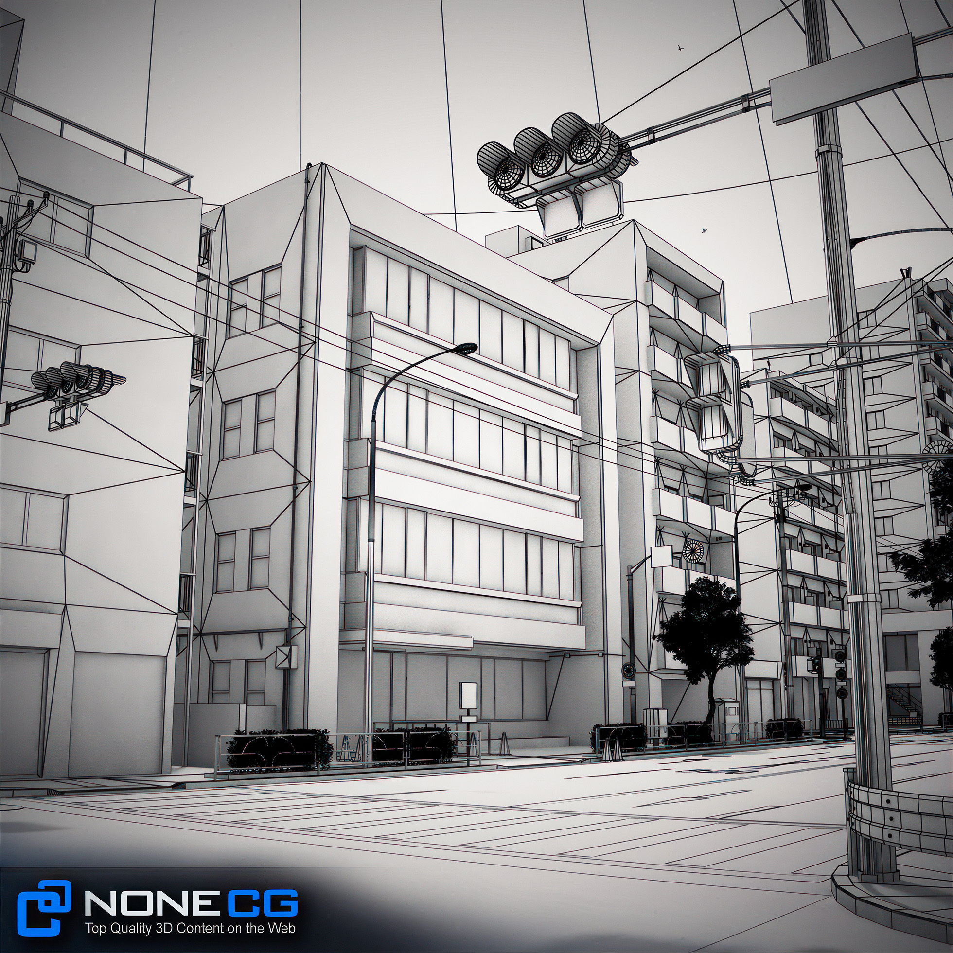 Japan 4 Blocks Set-2 3D model_59