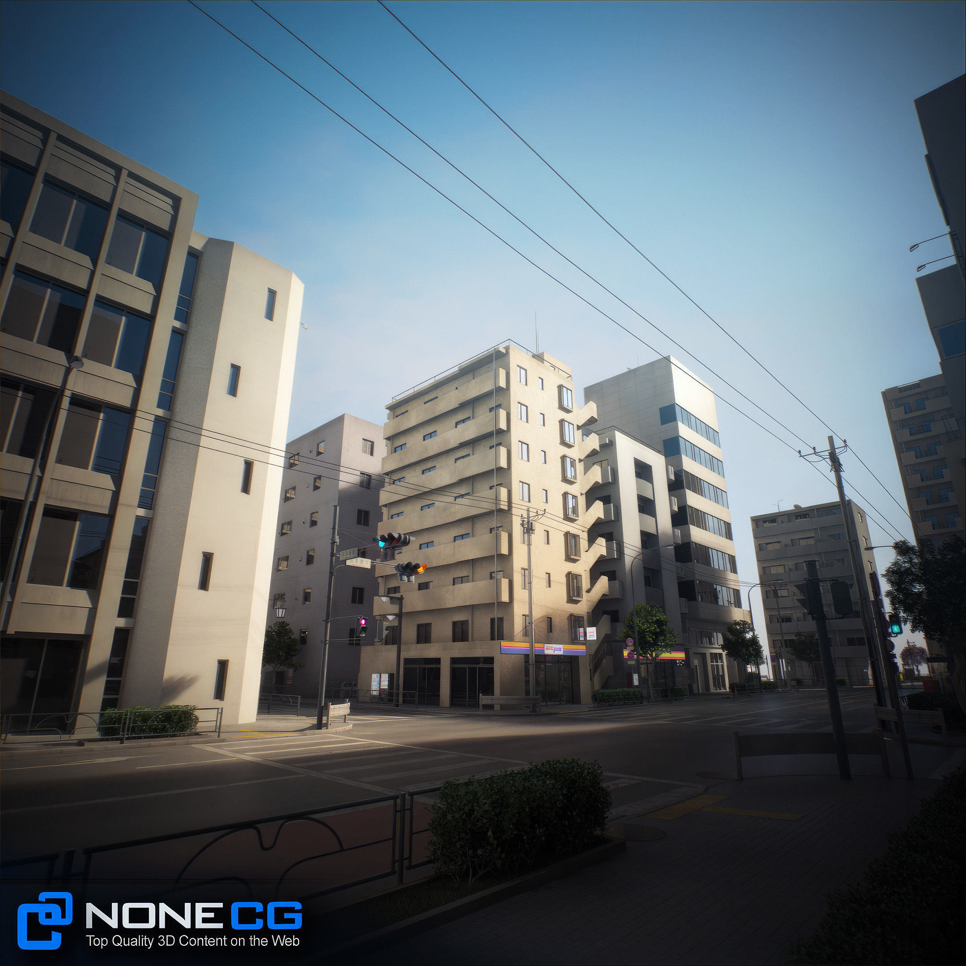 Japan 4 Blocks Set-2 3D model_41