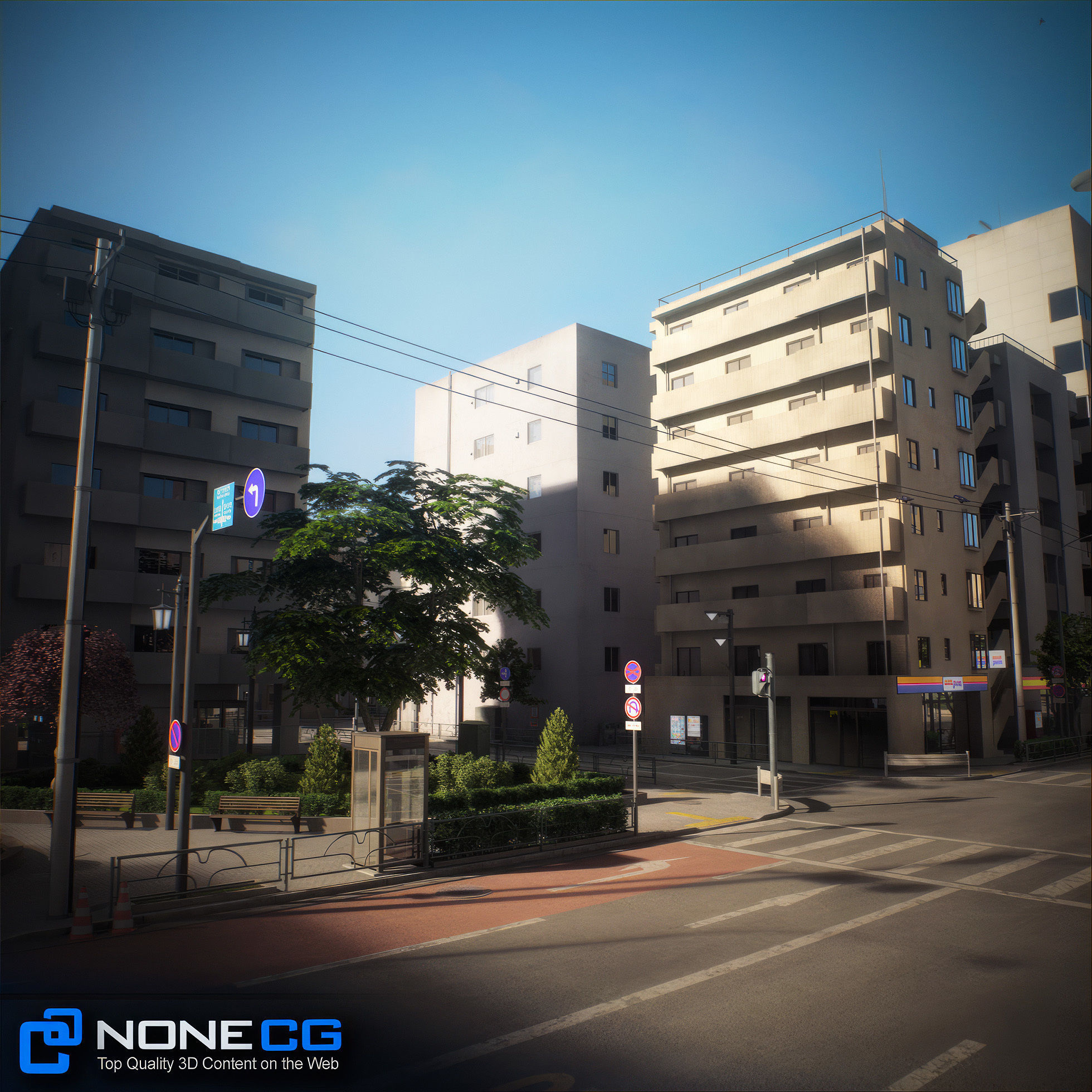 Japan 4 Blocks Set-2 3D model_69