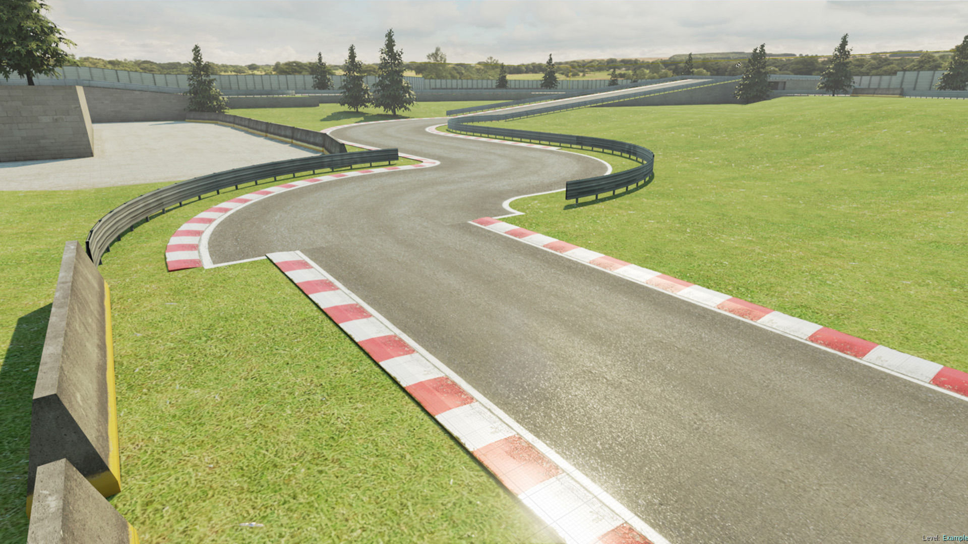 Race Track Construction Kit Low-poly 3D model_4