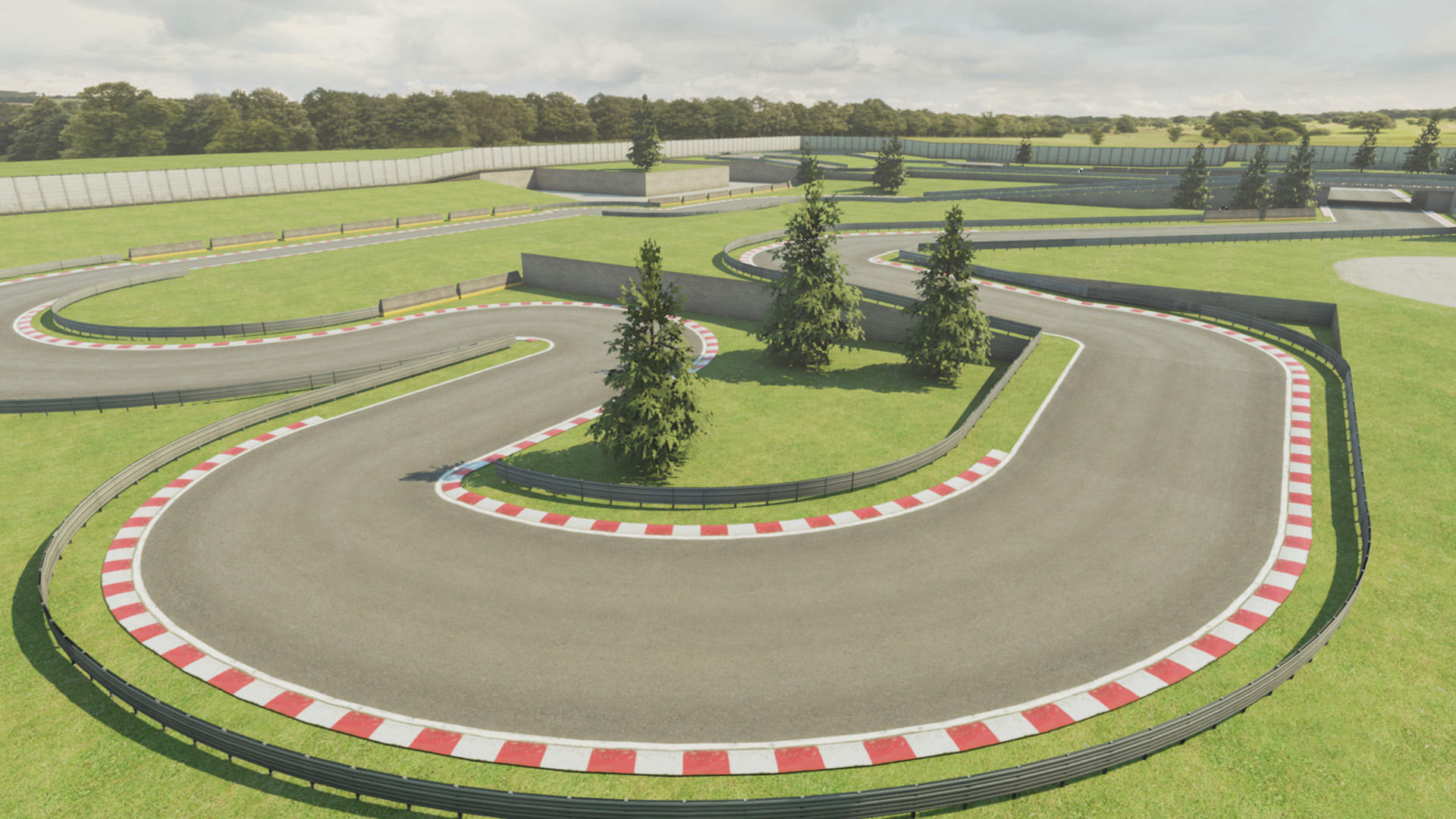 Race Track Construction Kit Low-poly 3D model_2