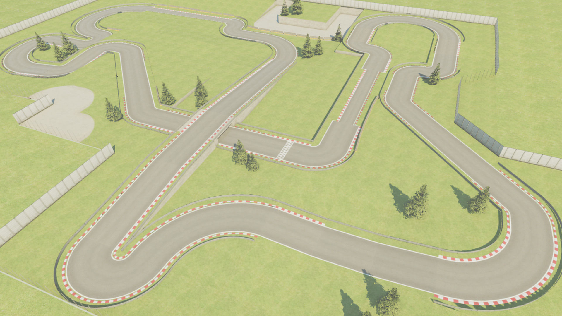 Race Track Construction Kit Low-poly 3D model_3