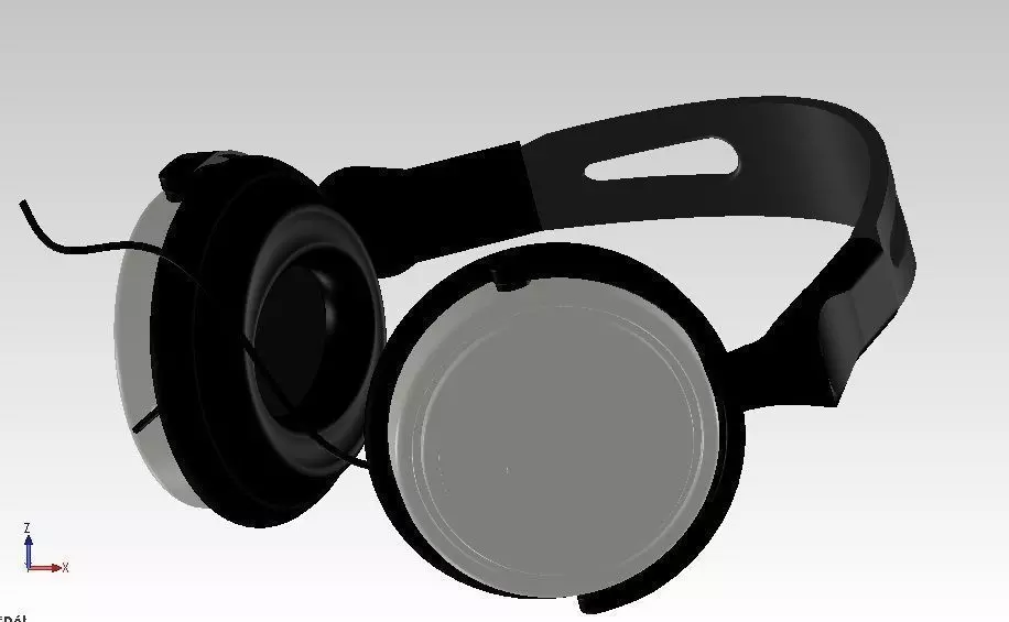 Headphones Philips SHP2500 Free 3D model