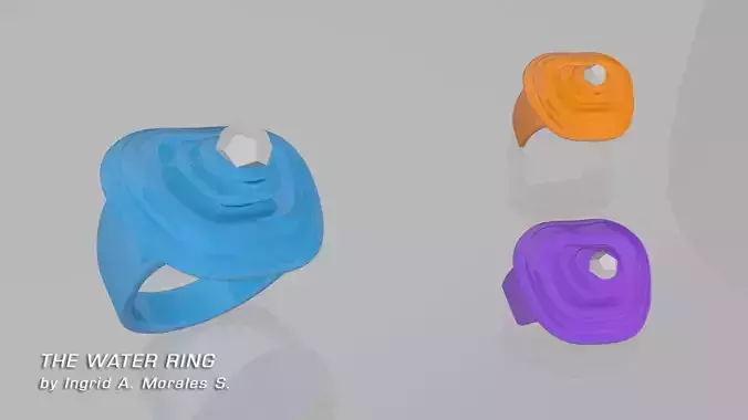 The Water Ring 2015 Low-poly 3D model