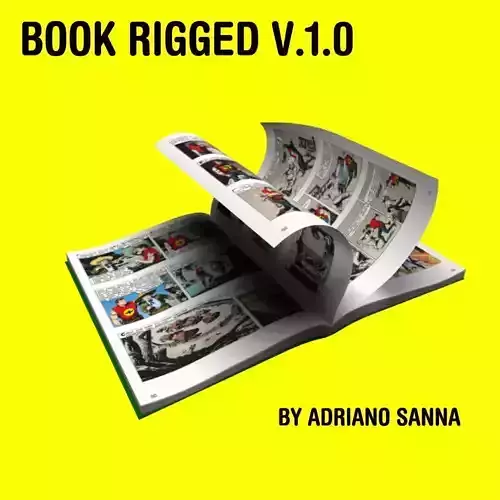 Book Rig for Maya ver 1 3D model