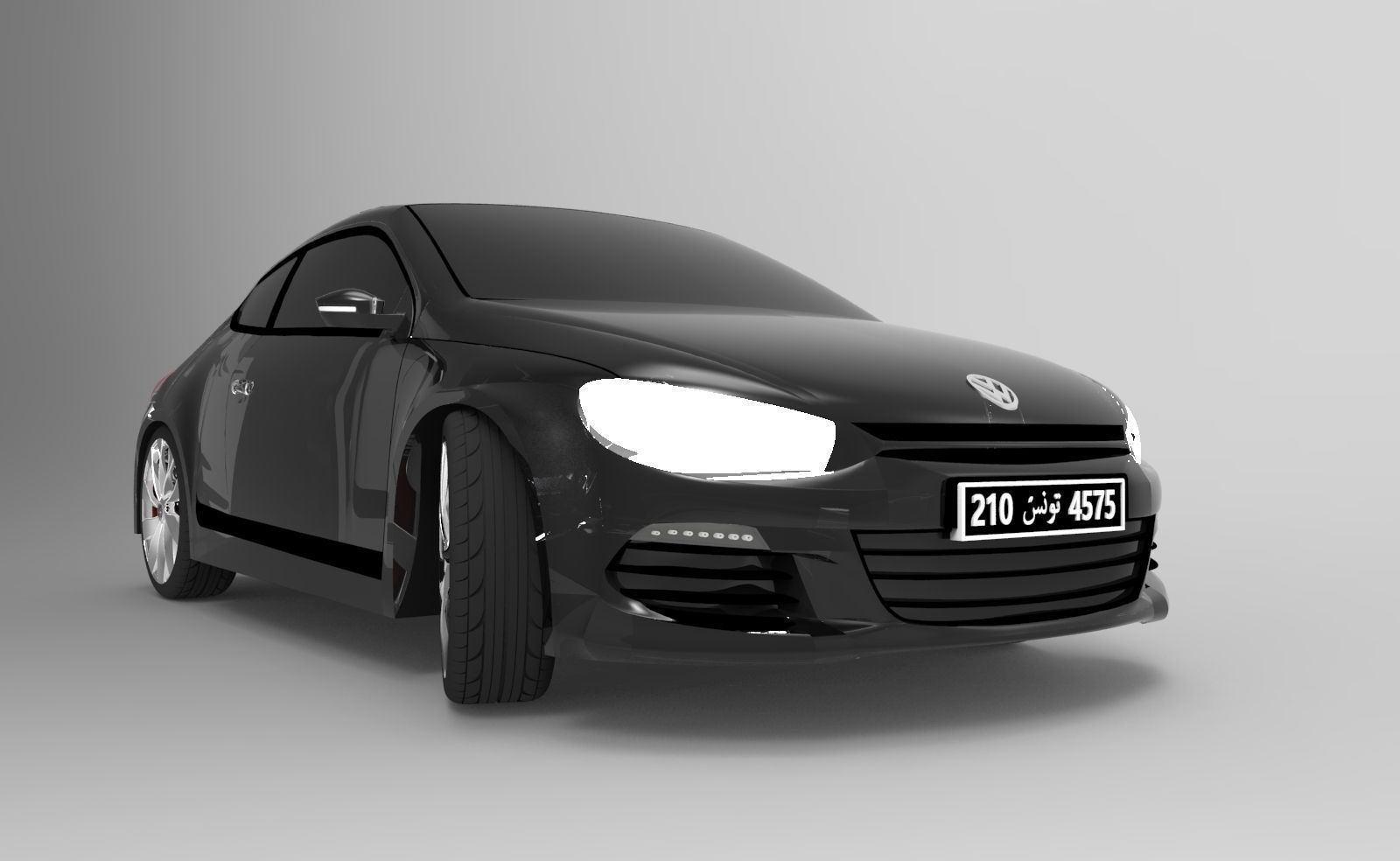 Scirocco Volkswagen  Free 3D model_7