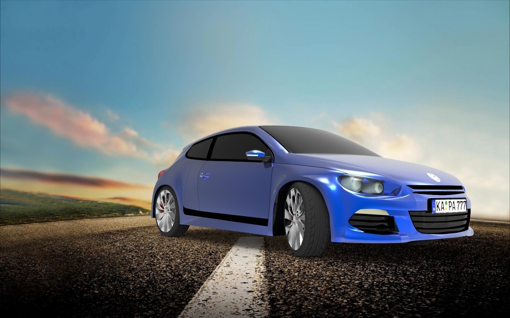 Scirocco Volkswagen  Free 3D model_5