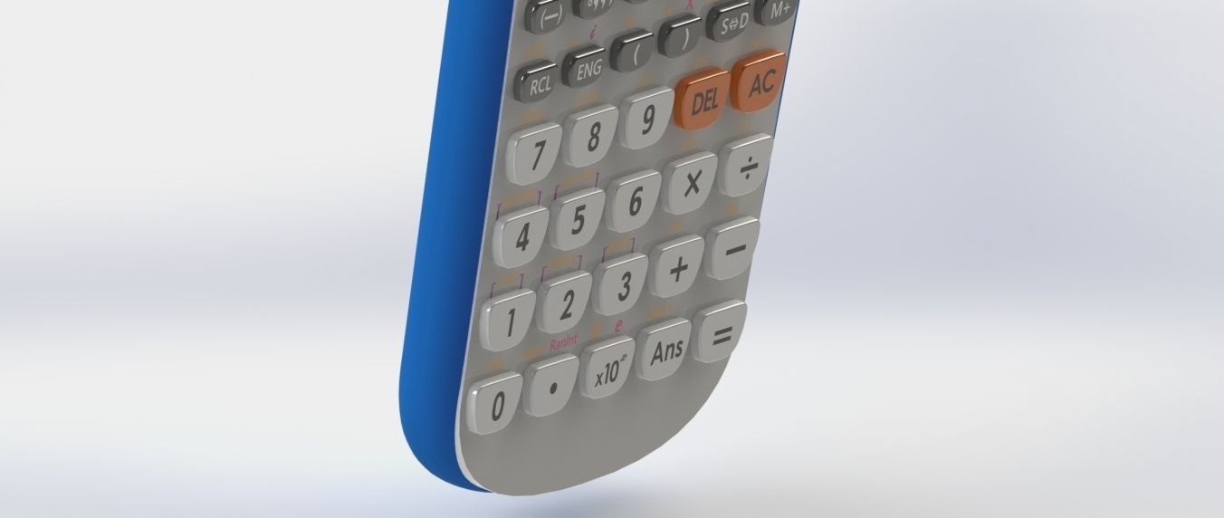 Casio Calculator Free 3D model_3