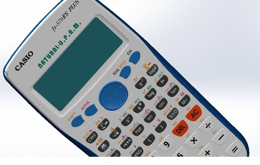 Casio Calculator Free 3D model_1