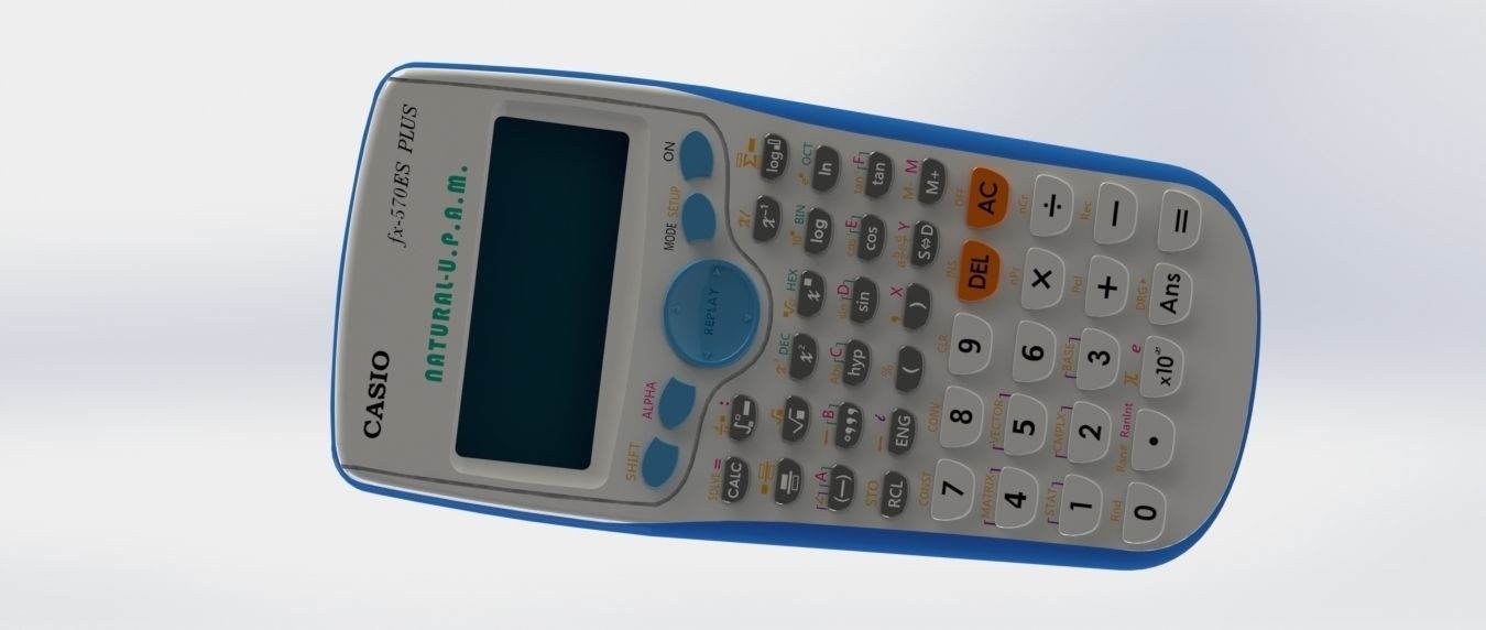 Casio Calculator Free 3D model_4