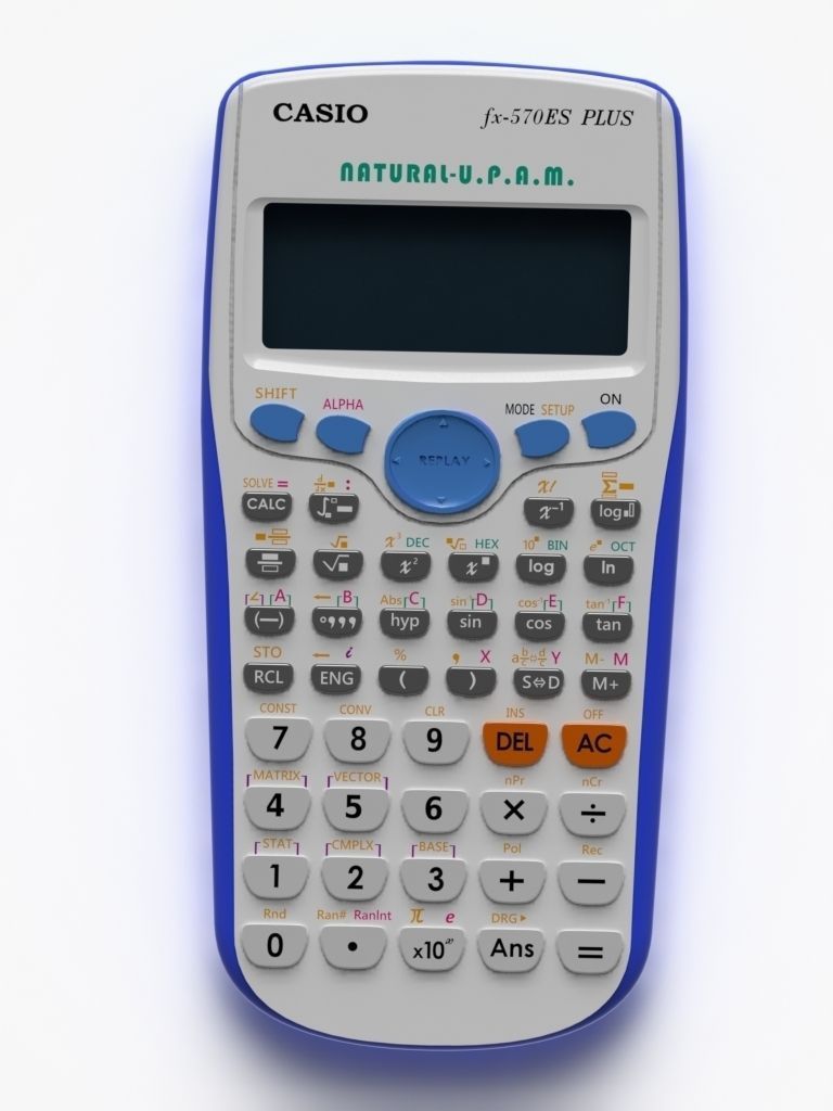 Casio Calculator Free 3D model_5