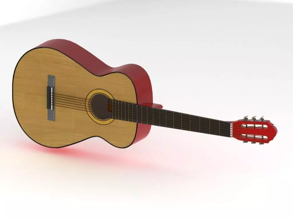 Acoustic Guitar Free 3D model