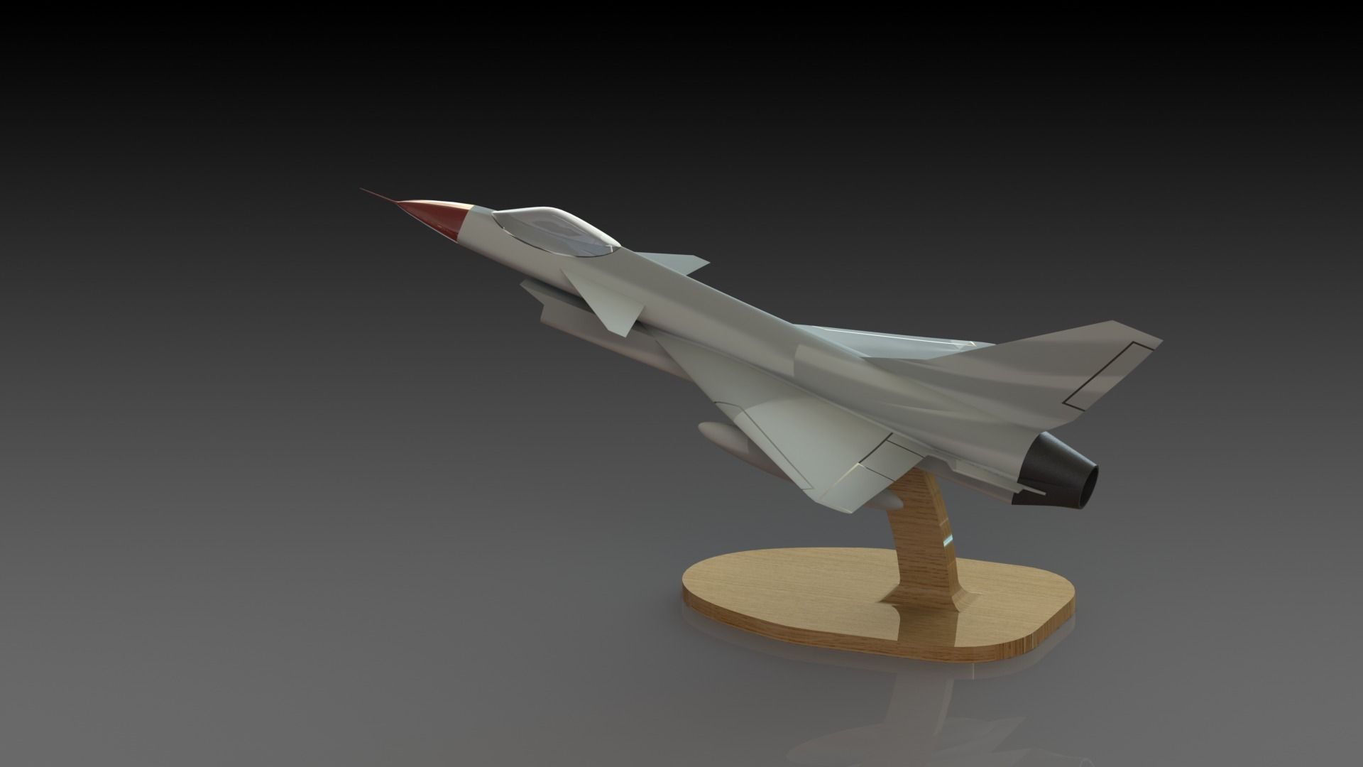 Chengdu J-10 Vigorous Dragon 3D print model_2